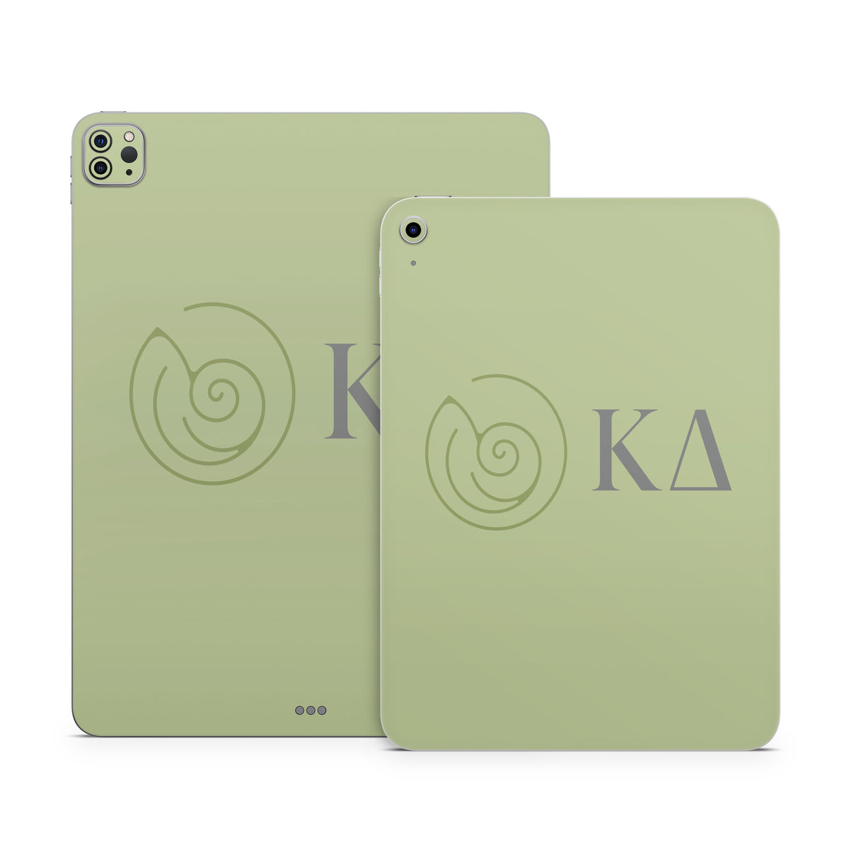 Kappa Delta Greek Letters Light Olive - Apple iPad Skin