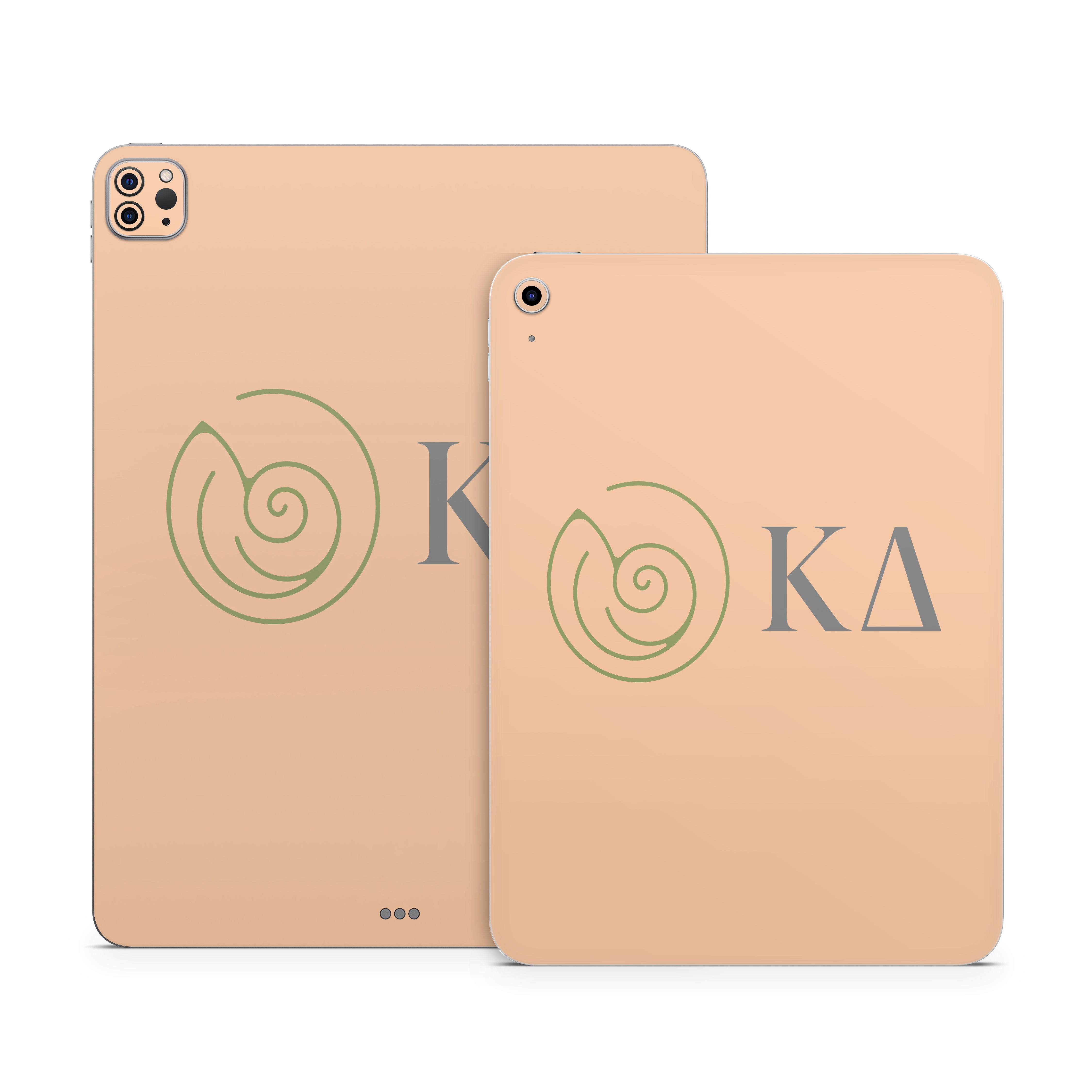 Kappa Delta Greek Letters Empowered Peach - Apple iPad Skin