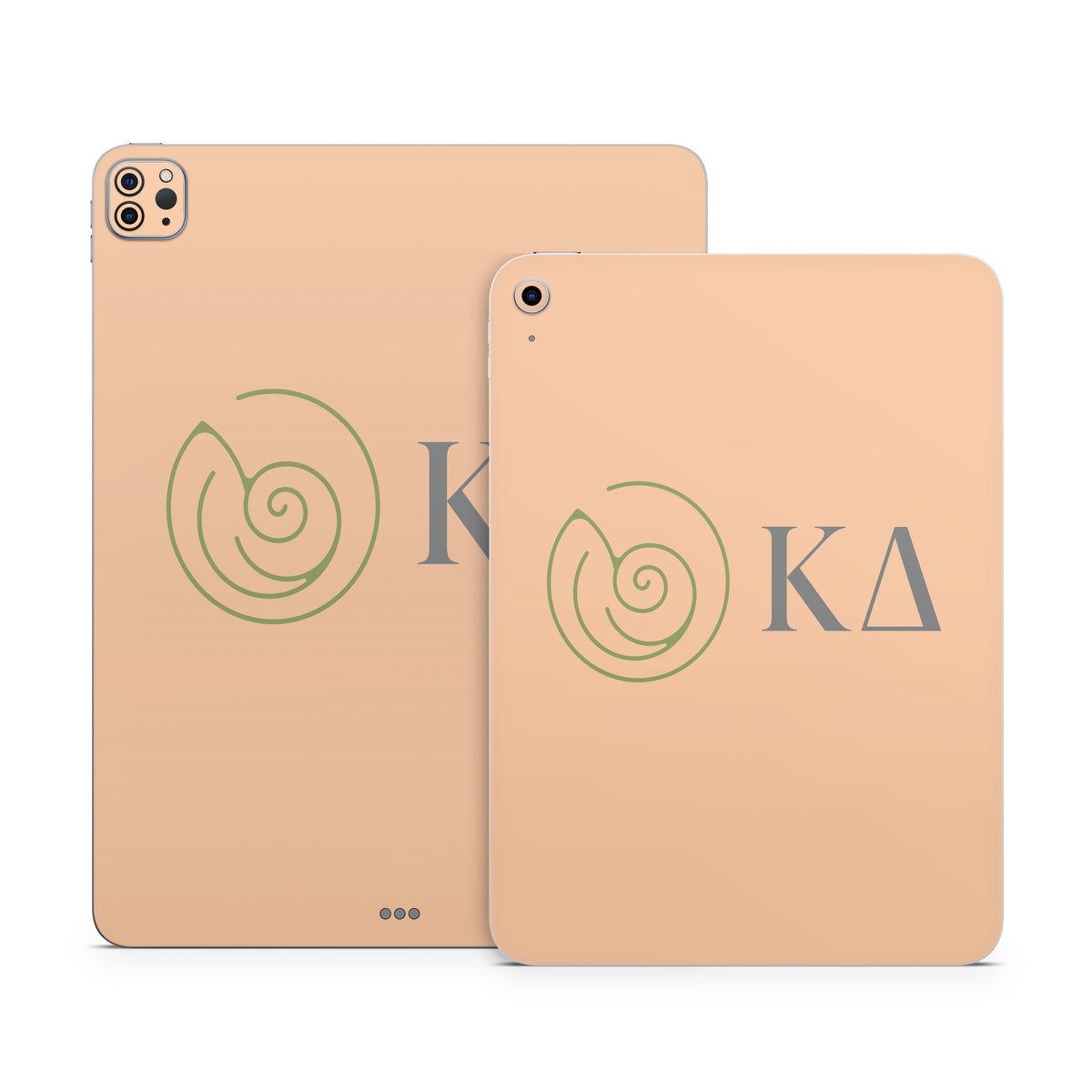 Kappa Delta Greek Letters Empowered Peach - Apple iPad Skin