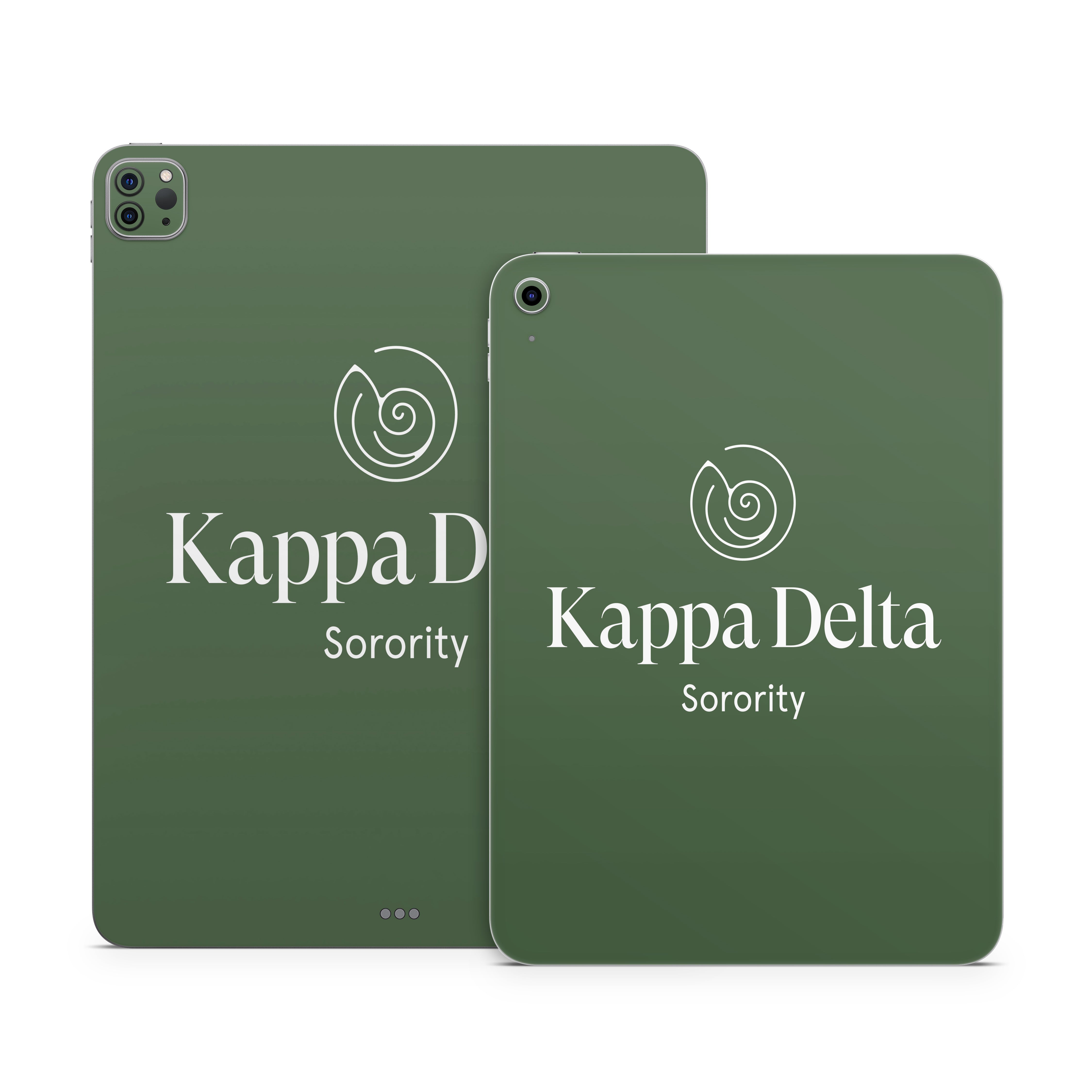 Kappa Delta Primary Logo Dark Olive - Apple iPad Skin
