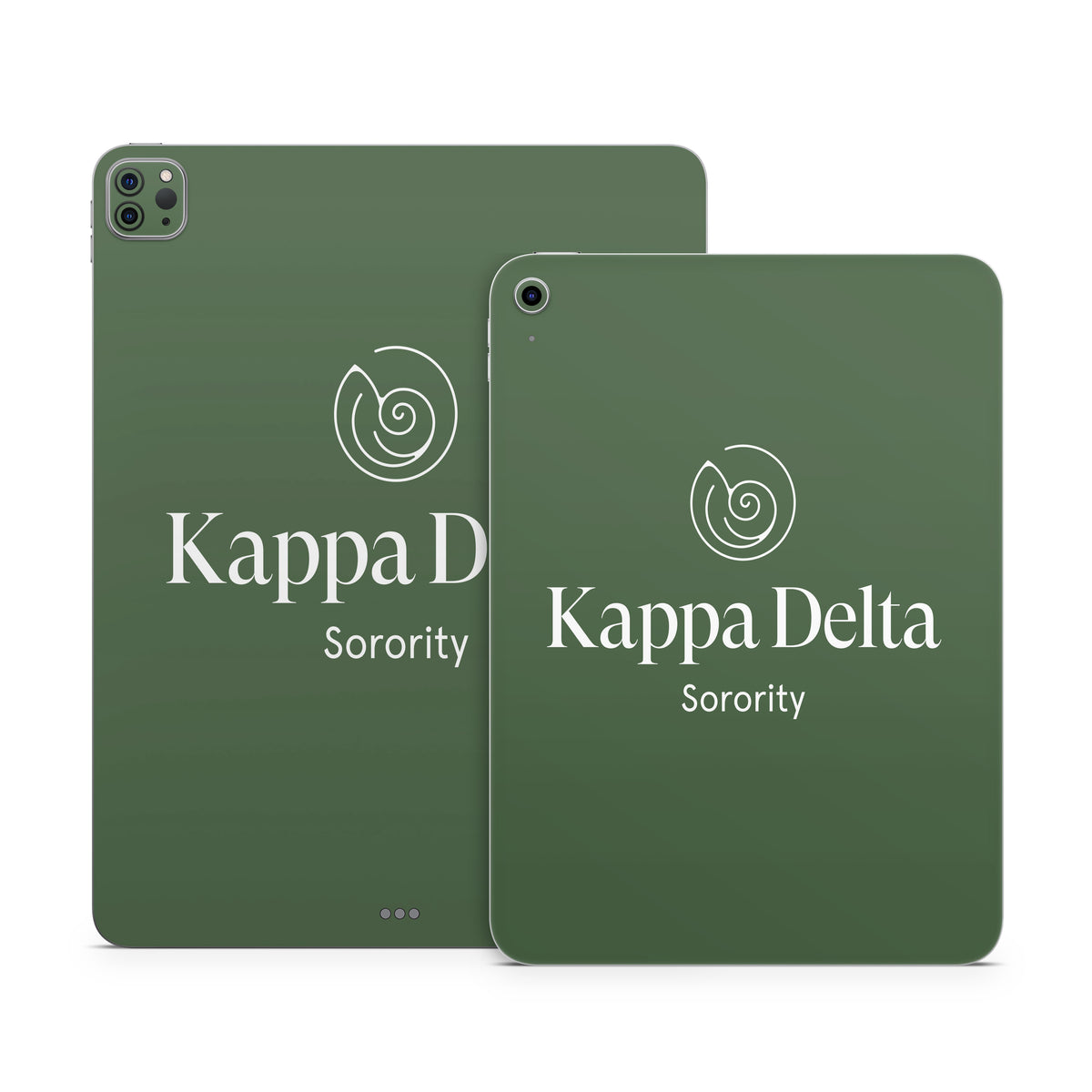 Kappa Delta Primary Logo Dark Olive - Apple iPad Skin