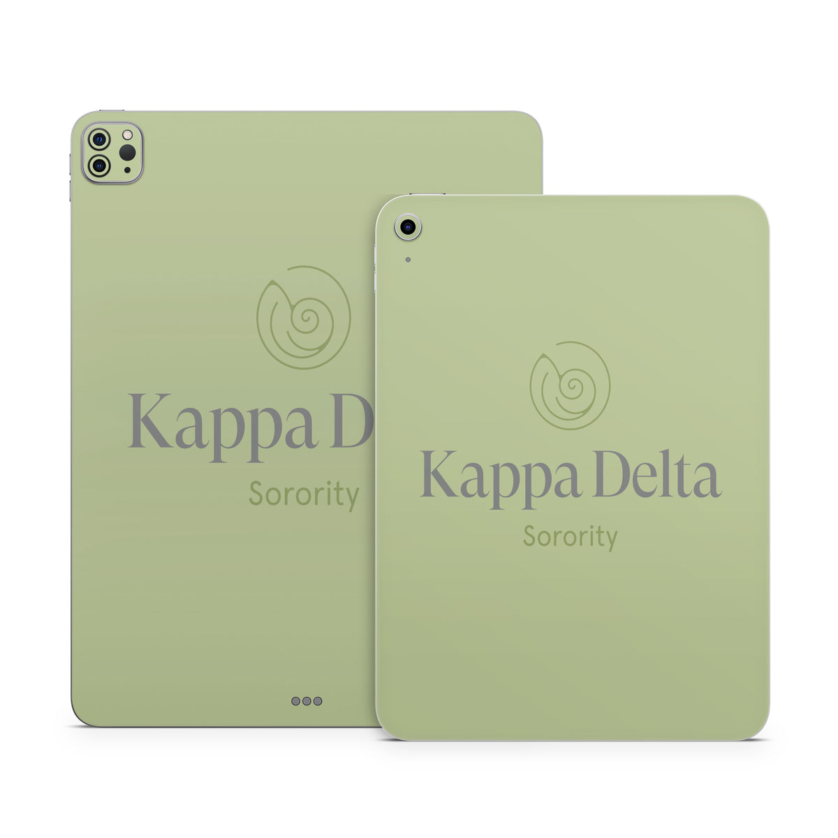 Kappa Delta Primary Logo Light Olive - Apple iPad Skin