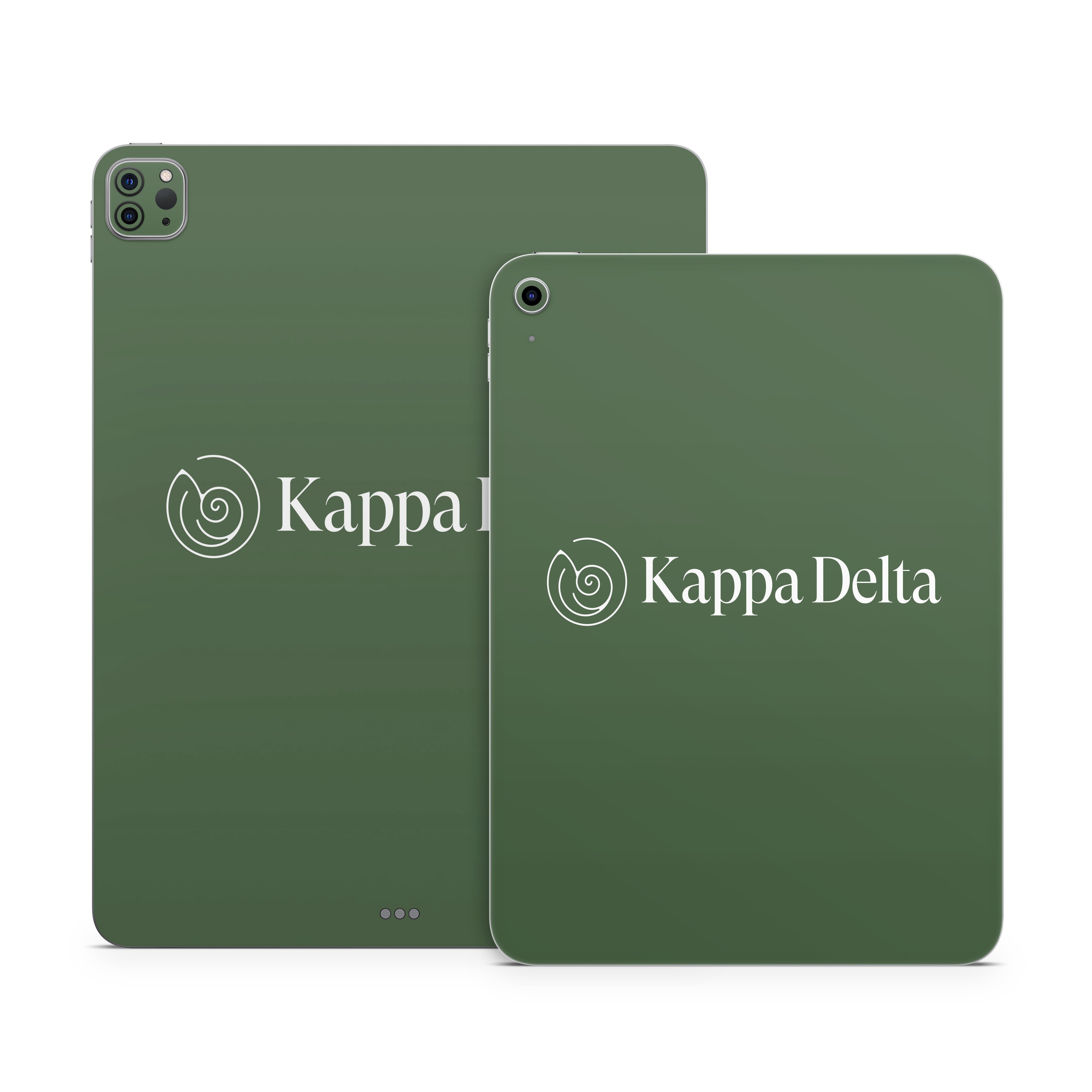 Kappa Delta Secondary Logo Dark Olive - Apple iPad Skin