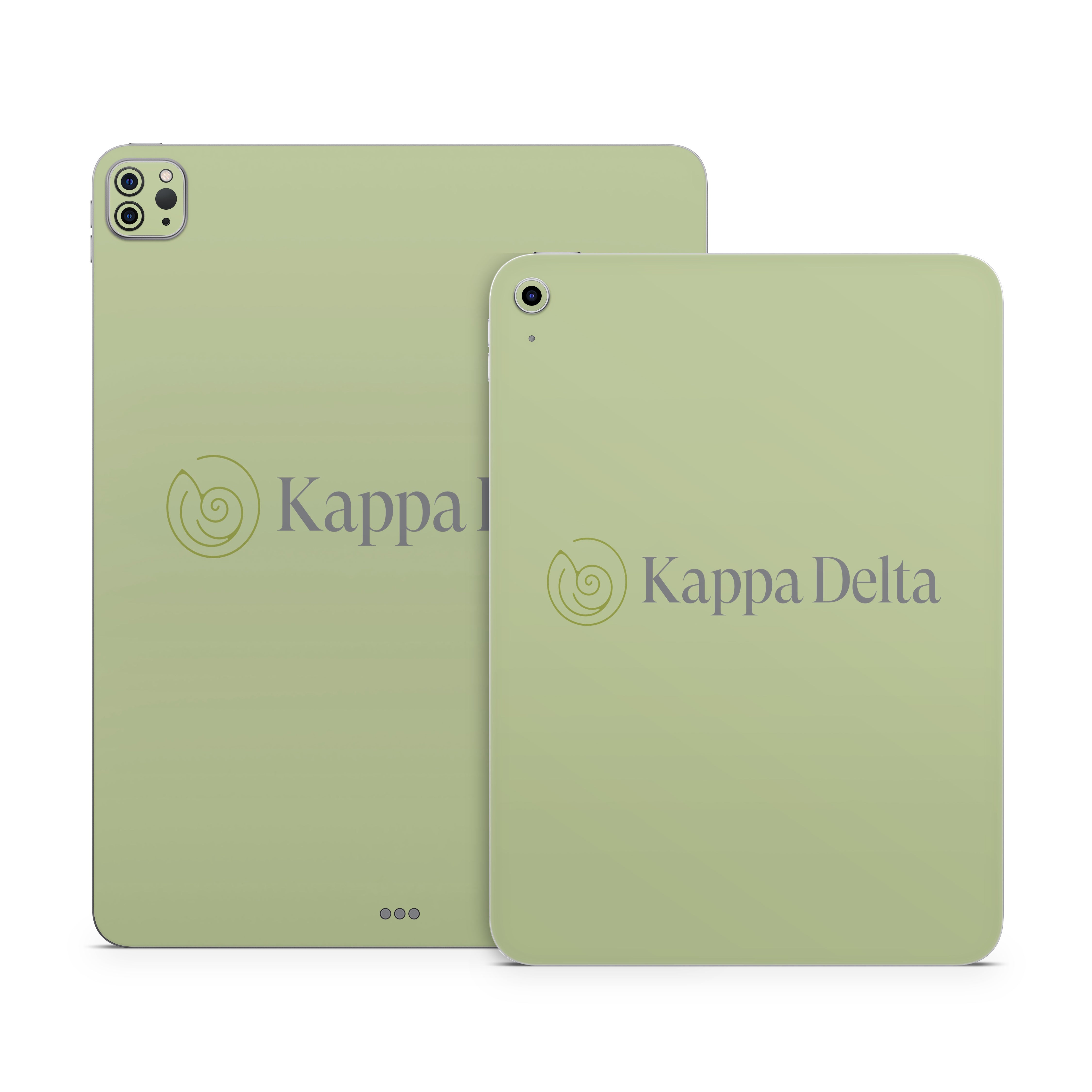 Kappa Delta Secondary Logo Light Olive - Apple iPad Skin
