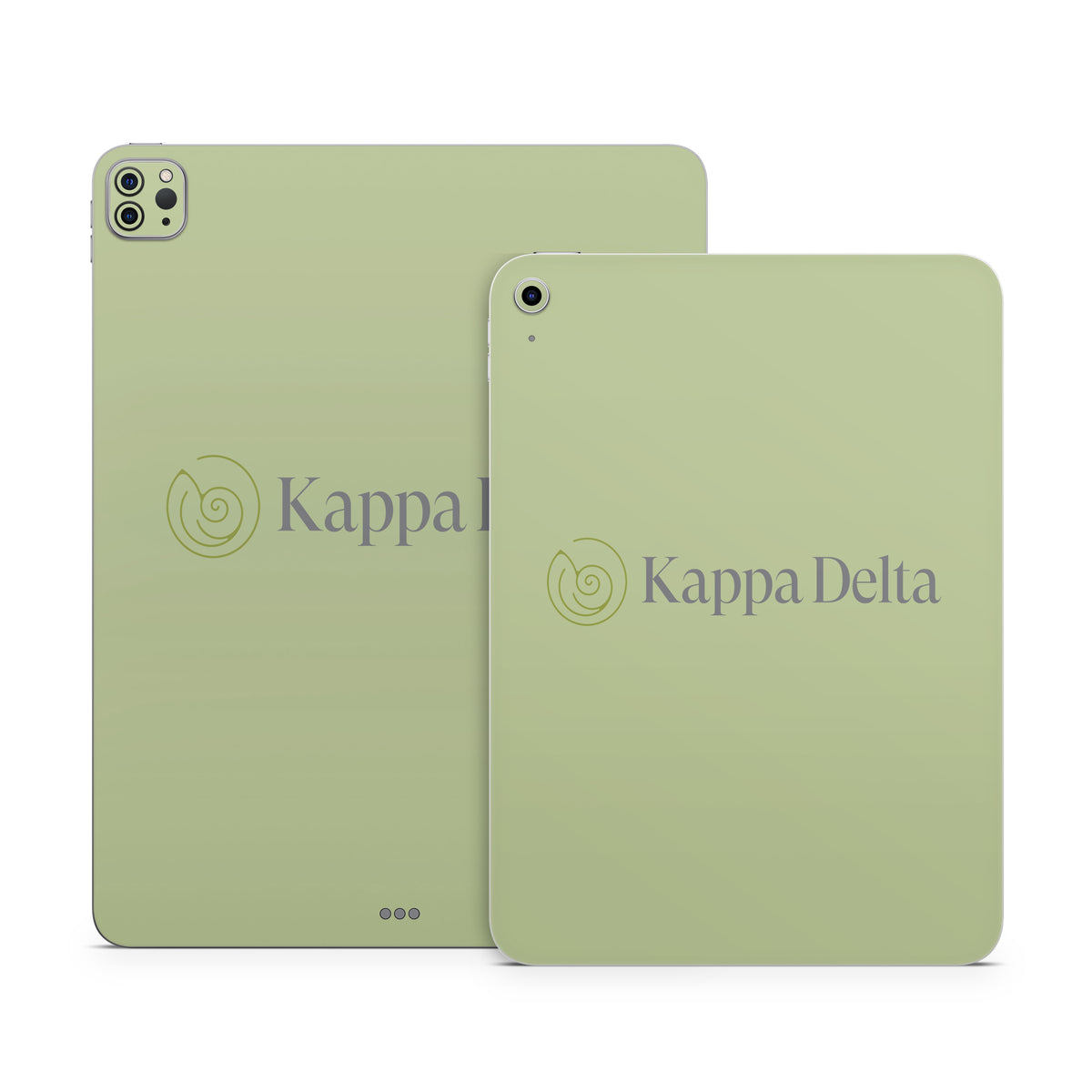 Kappa Delta Secondary Logo Light Olive - Apple iPad Skin