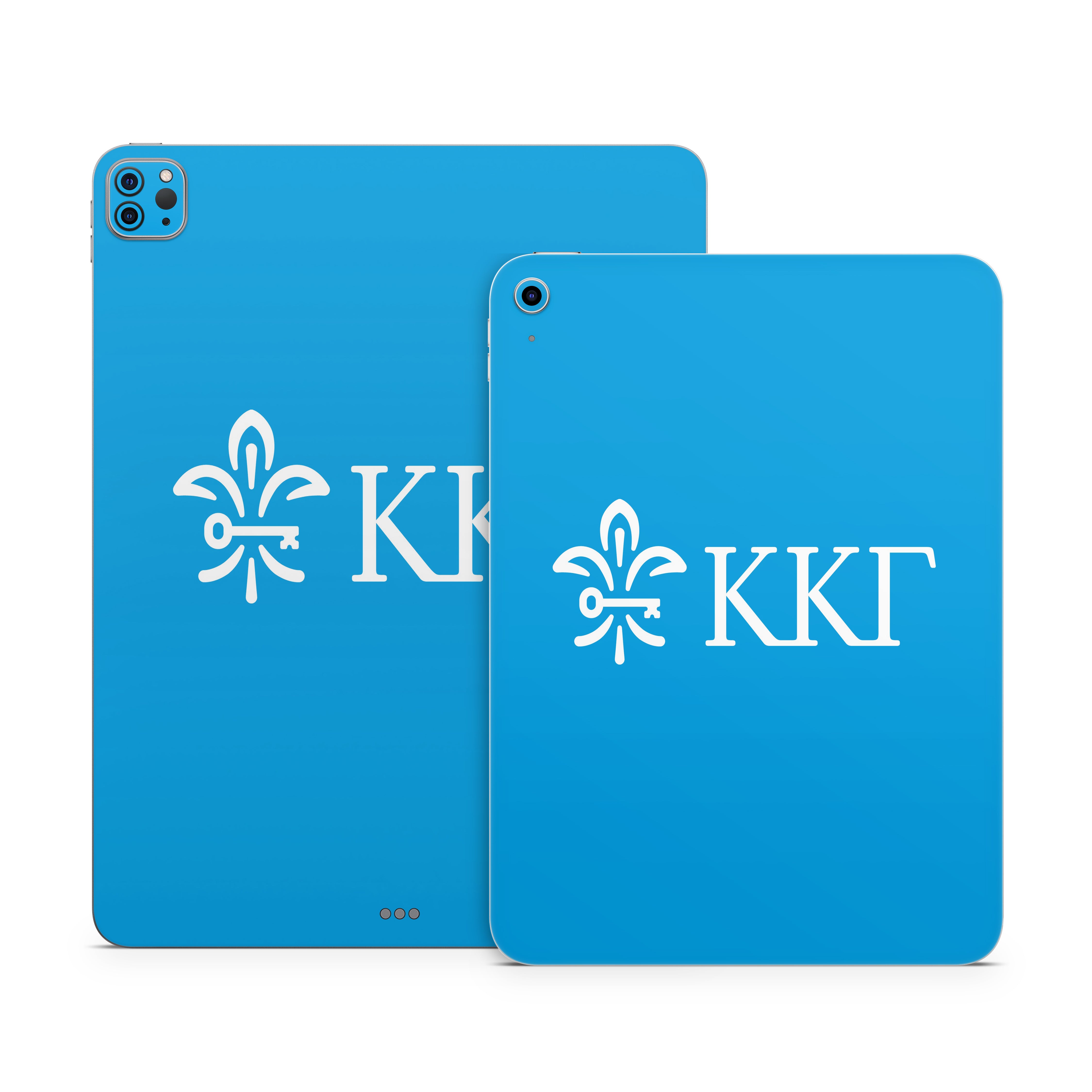 Kappa Kappa Gamma Letterkey Horizontal Gamma Blue - Apple iPad Skin