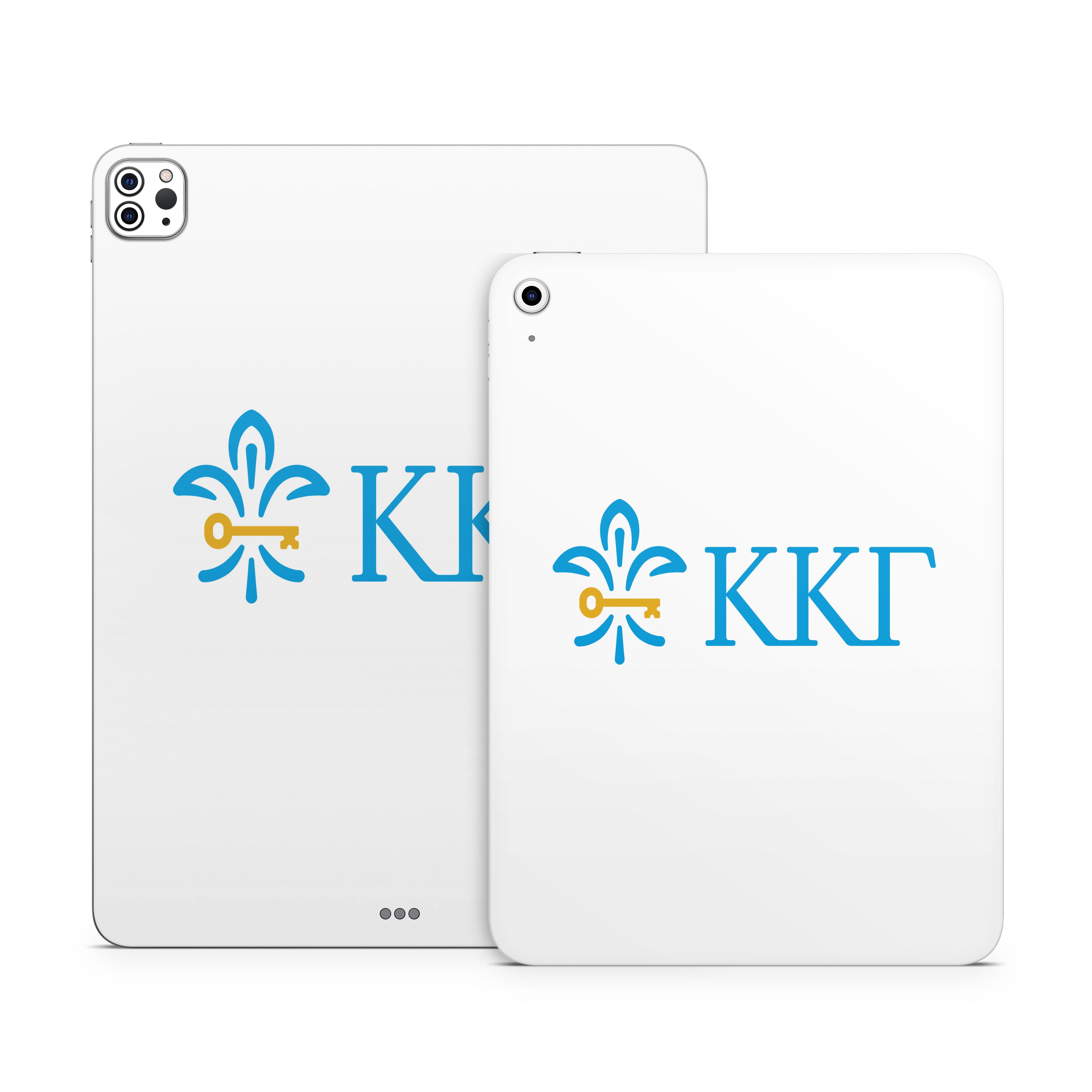 Kappa Kappa Gamma Letterkey Horizontal White - Apple iPad Skin