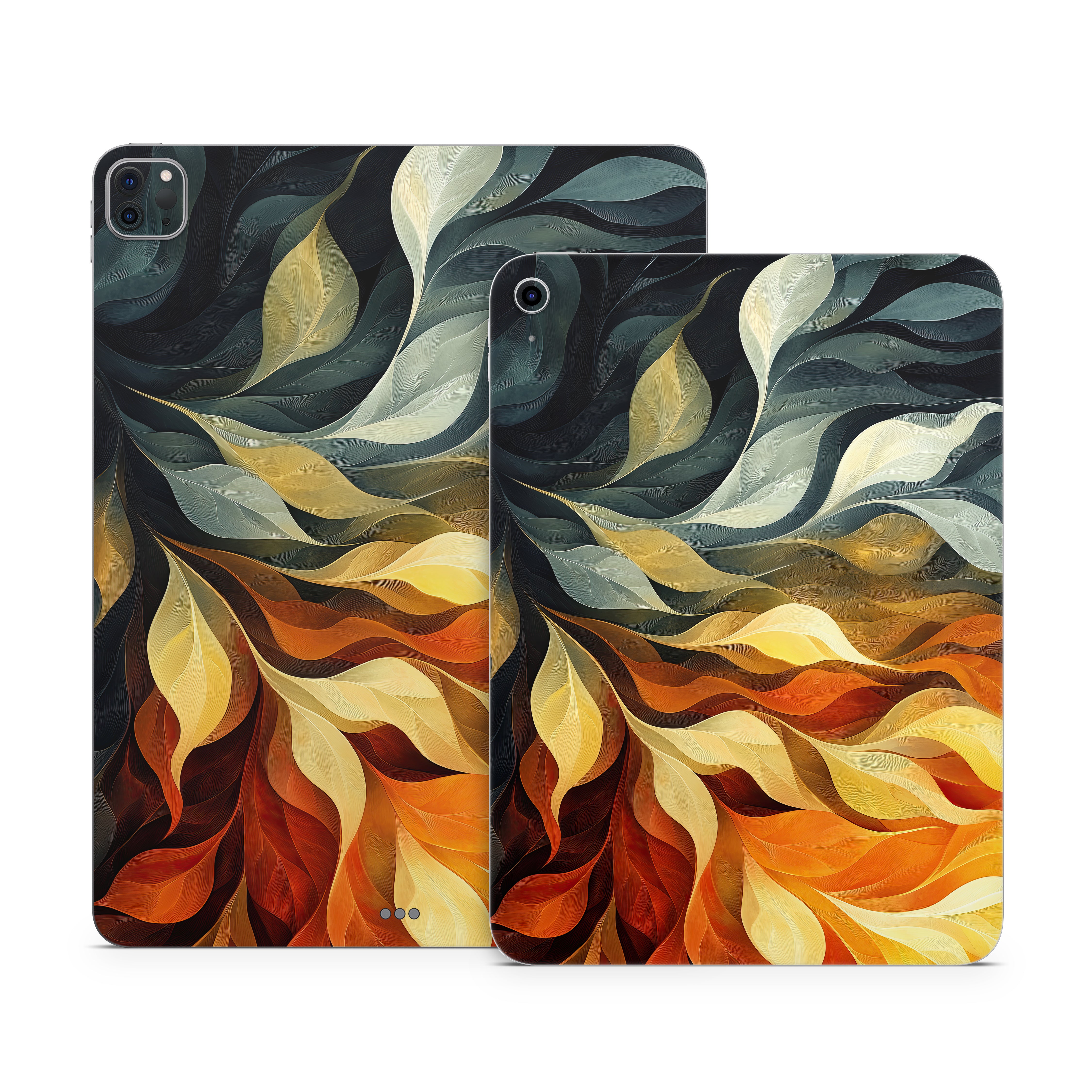Orange and Charcoal - Apple iPad Skin