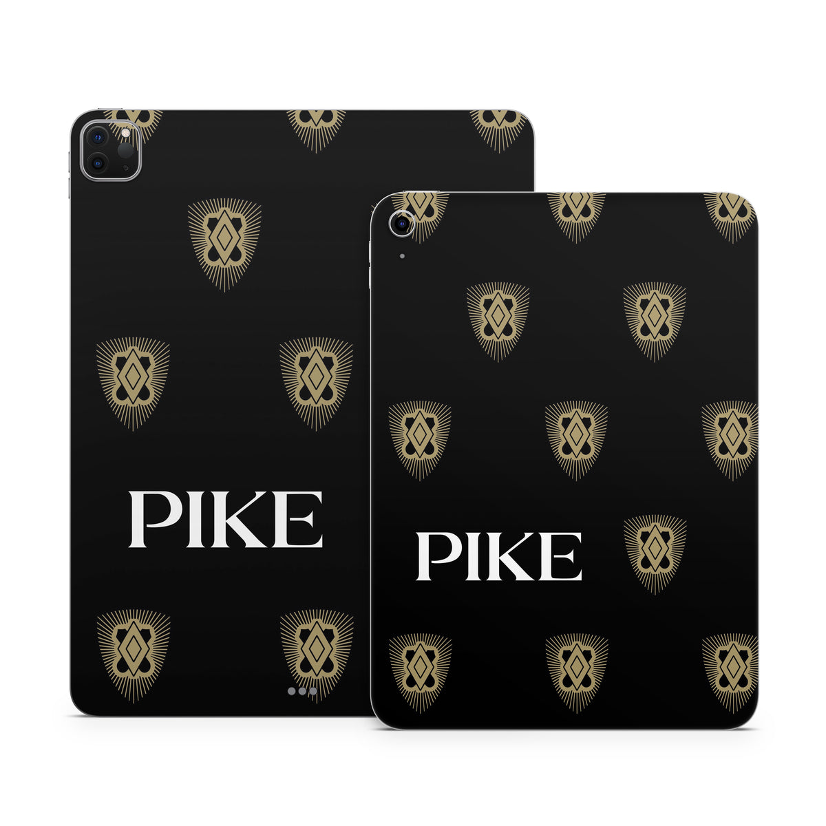 Pi Kappa Alpha PIKE Shield Pattern Black - Apple iPad Skin
