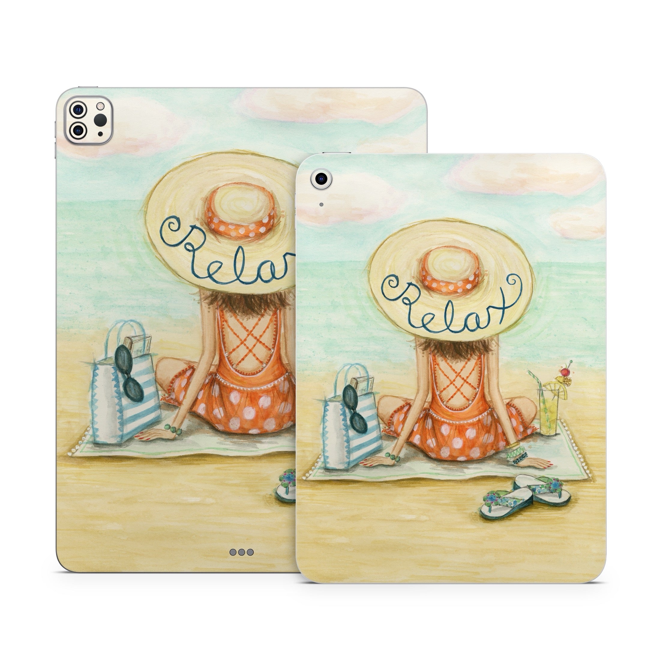 Relaxing on Beach - Apple iPad Skin
