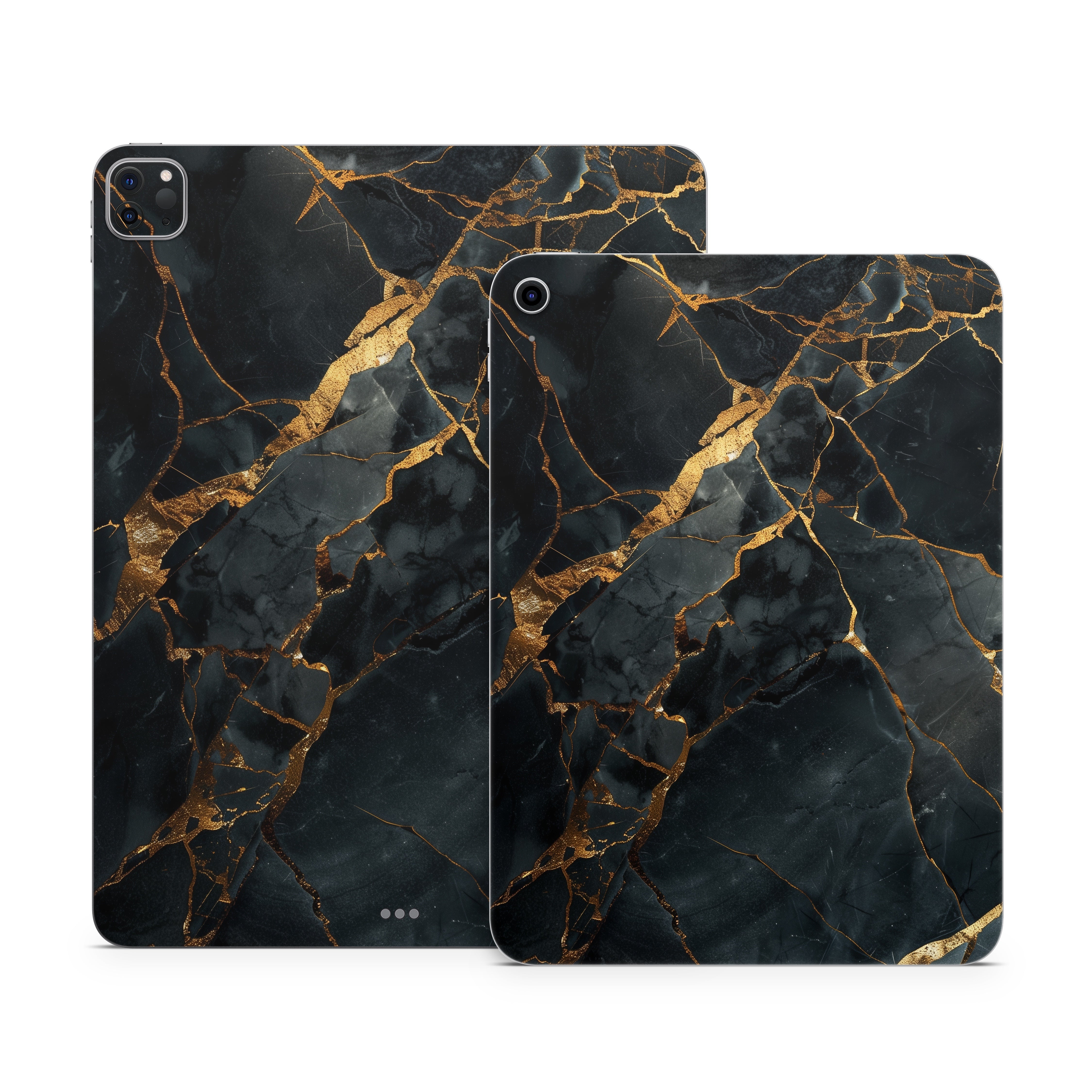 Repaired Black Marble - Apple iPad Skin