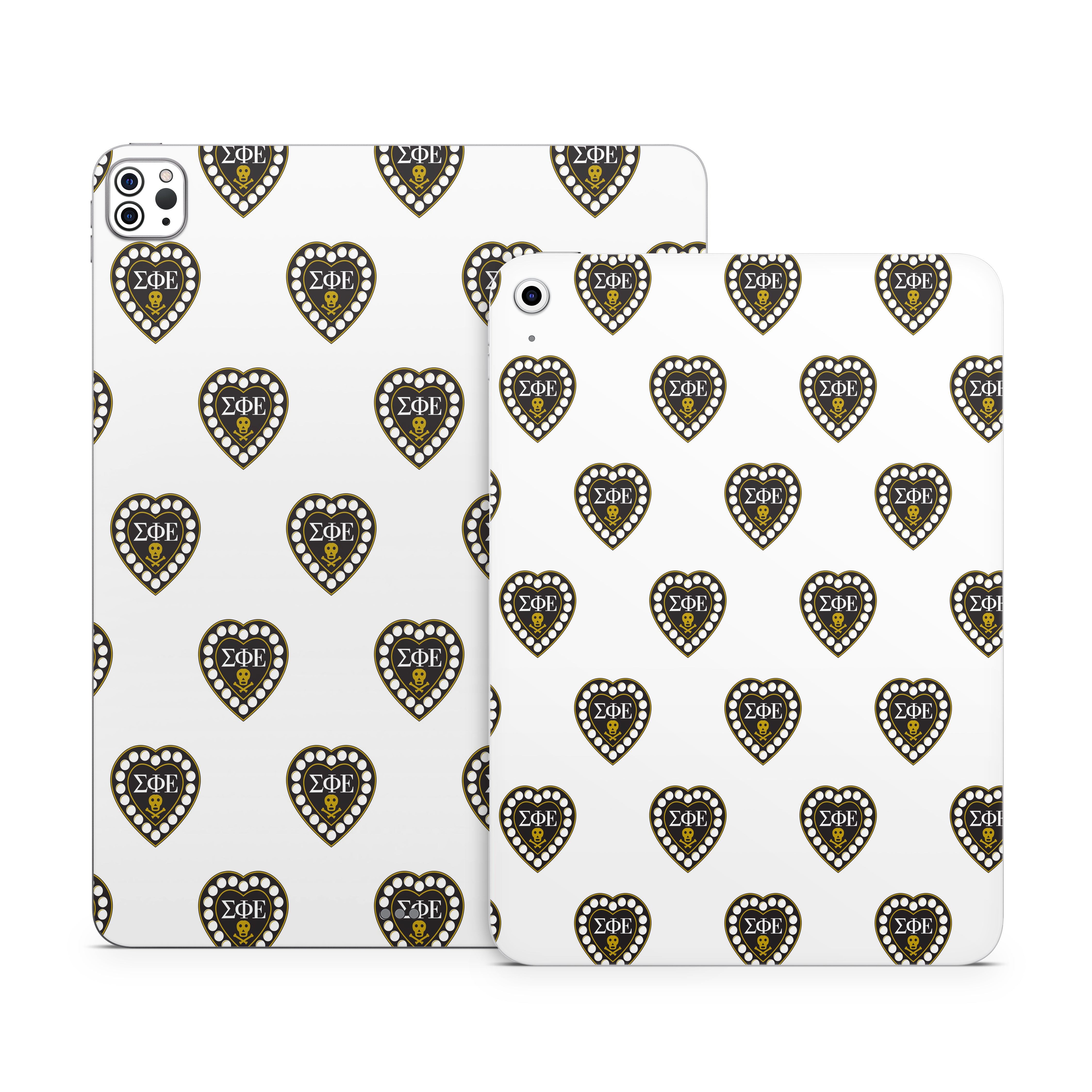 Sigma Phi Epsilon Badge Pattern White - Apple iPad Skin