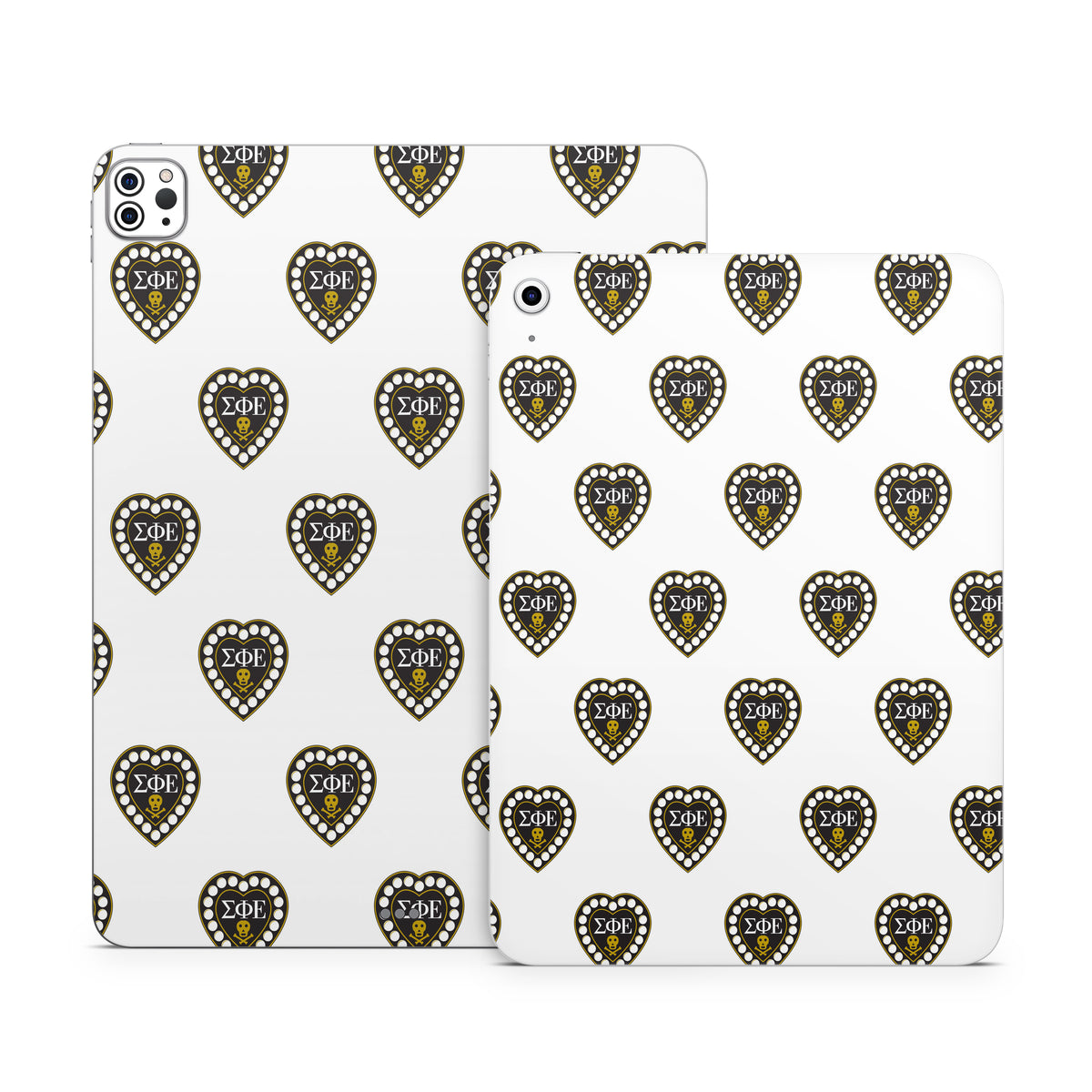 Sigma Phi Epsilon Badge Pattern White - Apple iPad Skin