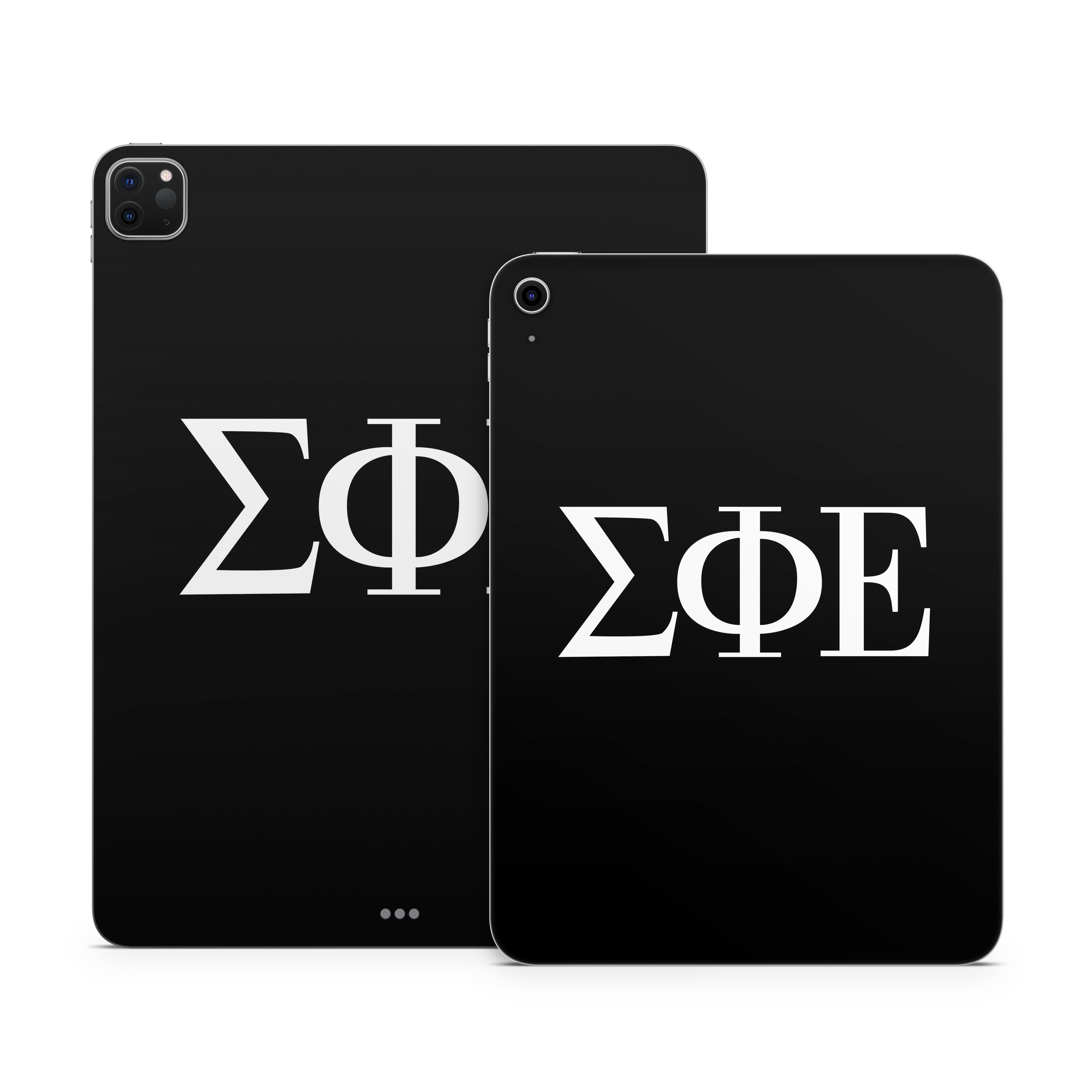 Sigma Phi Epsilon Greek Letters Black - Apple iPad Skin