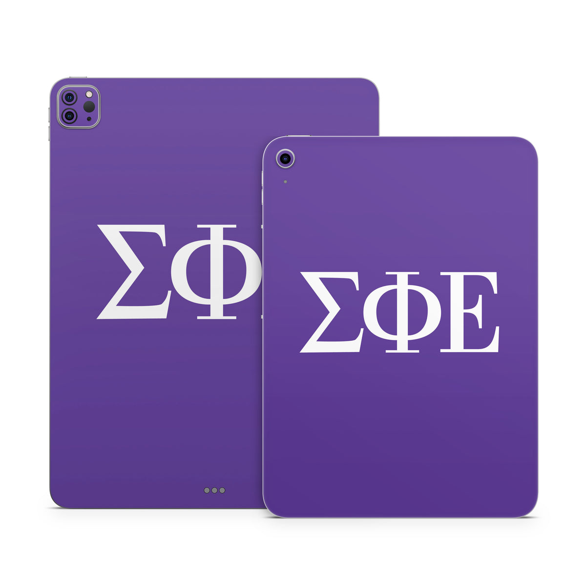 Sigma Phi Epsilon Greek Letters Purple - Apple iPad Skin
