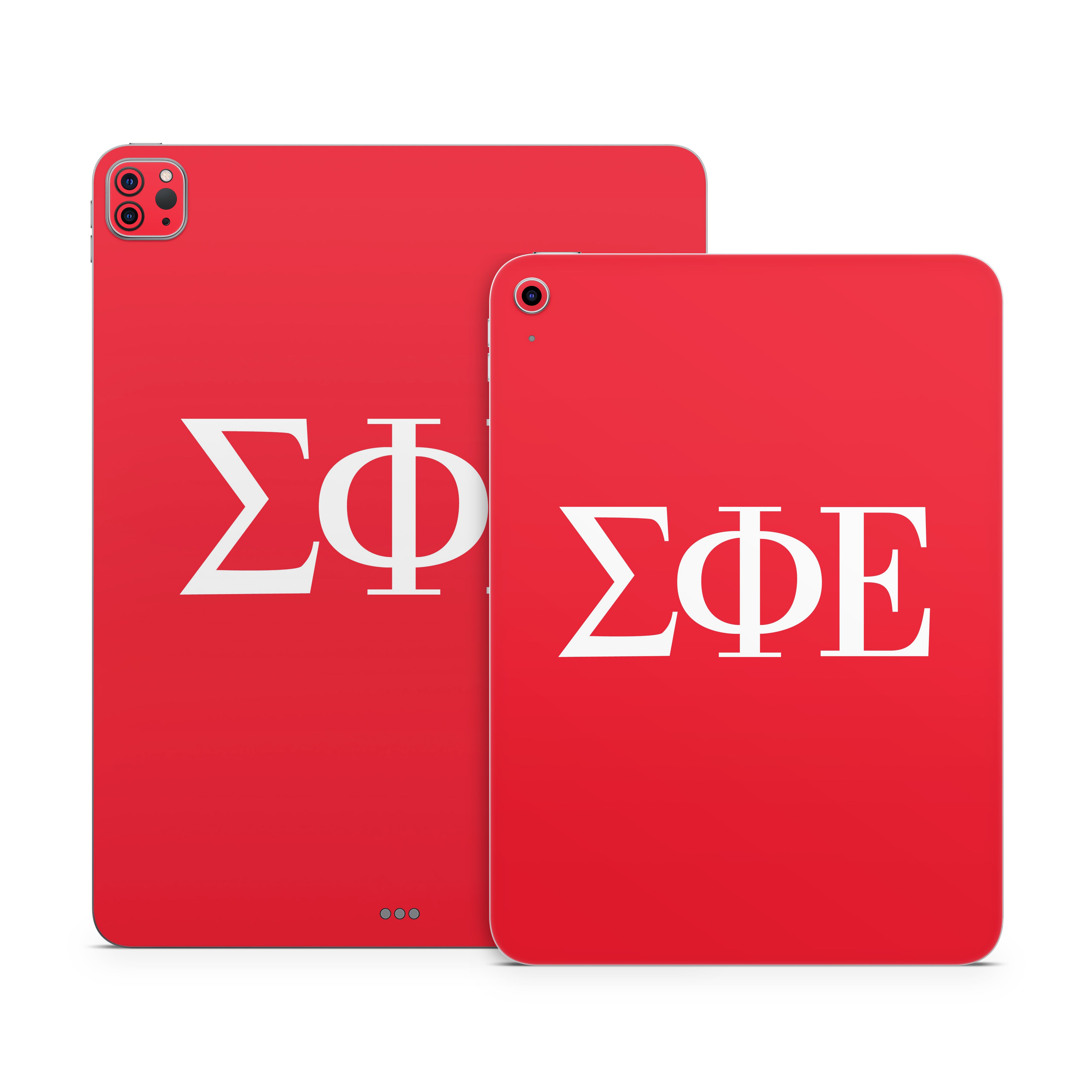 Sigma Phi Epsilon Greek Letters Red - Apple iPad Skin