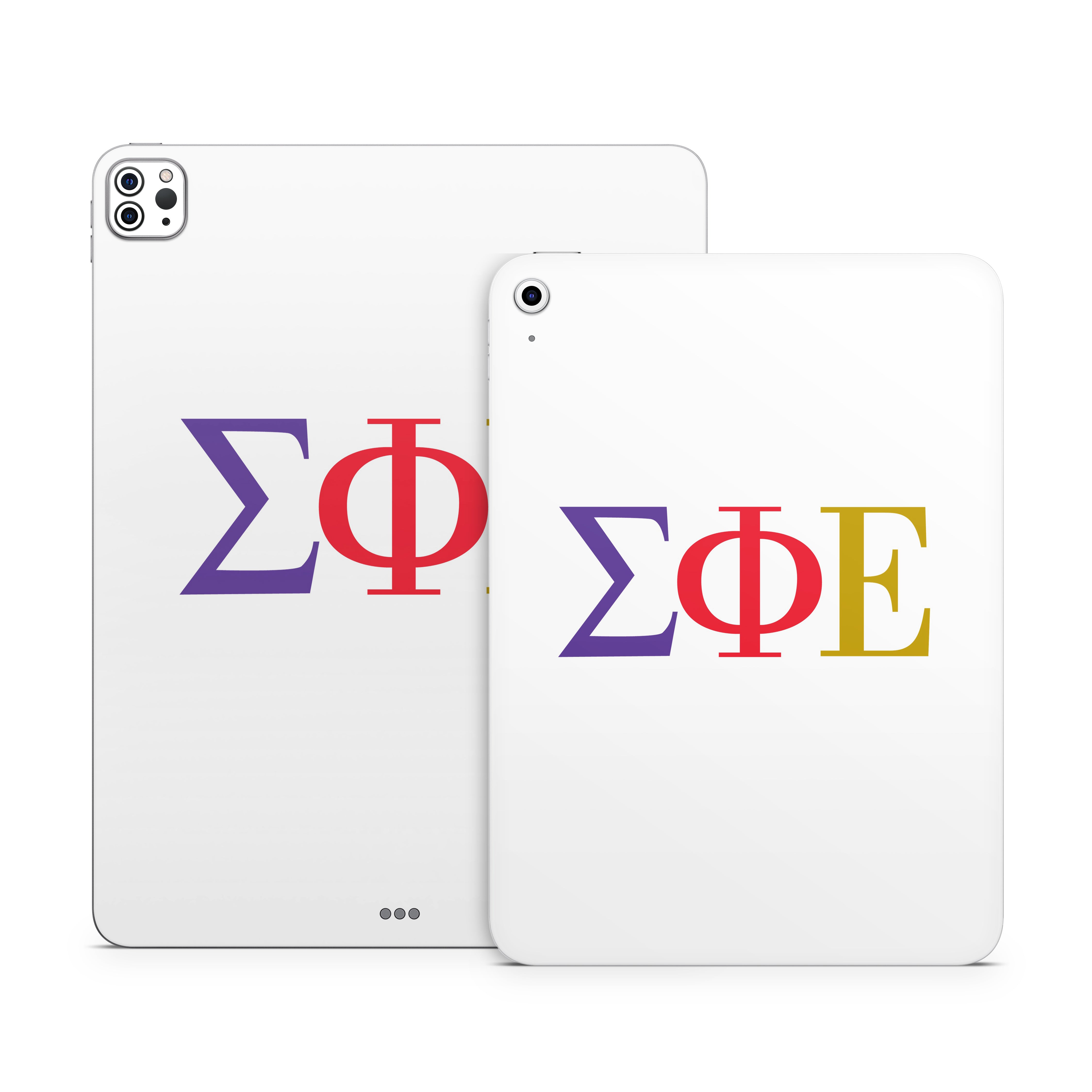 Sigma Phi Epsilon Greek Letters White - Apple iPad Skin