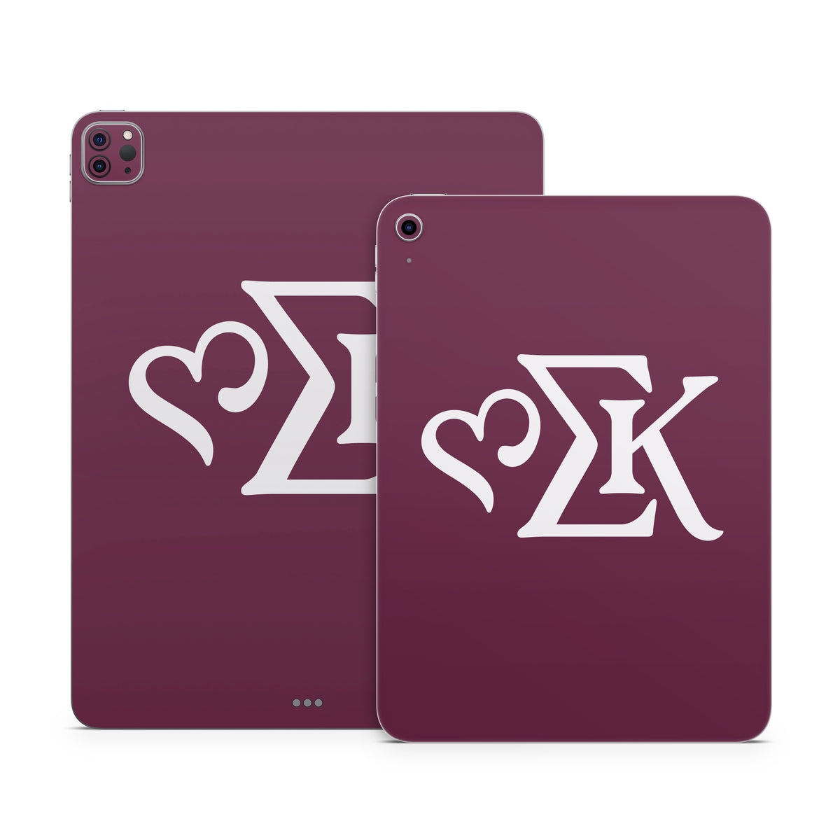Sigma Kappa Greek Letters Dove Love on Mary Maroon - Apple iPad Skin