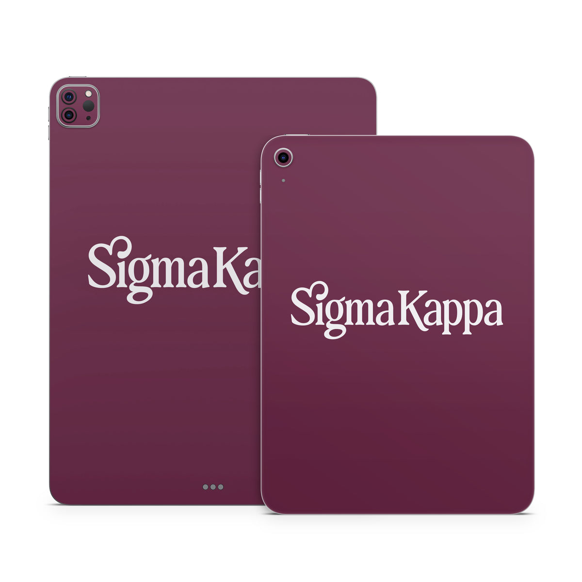 Sigma Kappa Primary Logo Dove Love on Mary Maroon - Apple iPad Skin