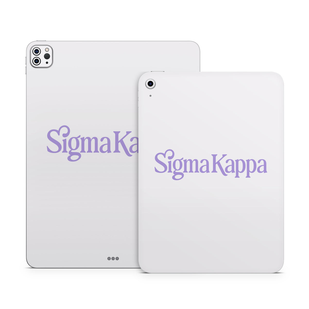 Sigma Kappa Primary Logo Legacy Lavender on Dove Love - Apple iPad Skin