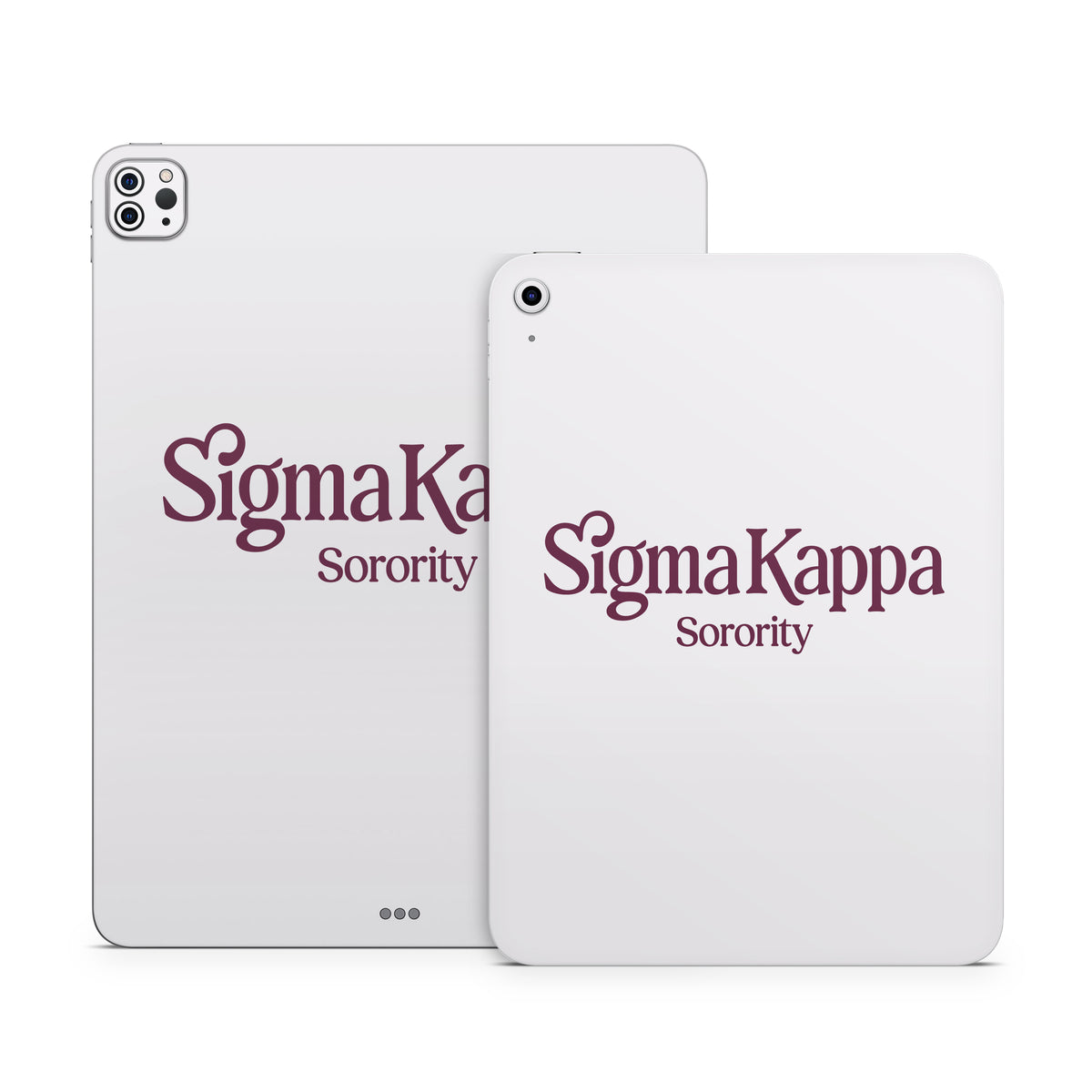 Sigma Kappa Sorority Logo Mary Maroon on Dove Love - Apple iPad Skin