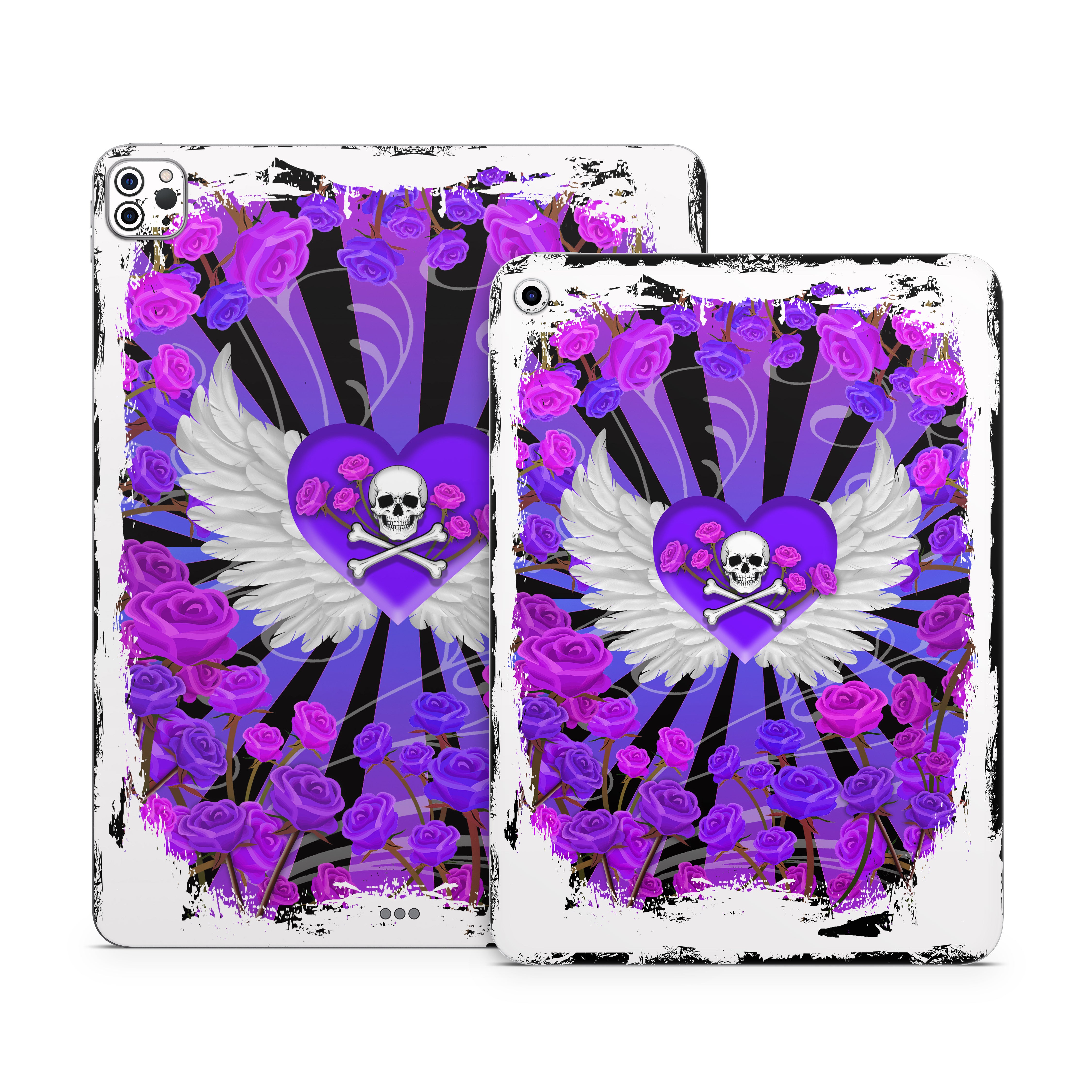 Skull and Roses - Apple iPad Skin