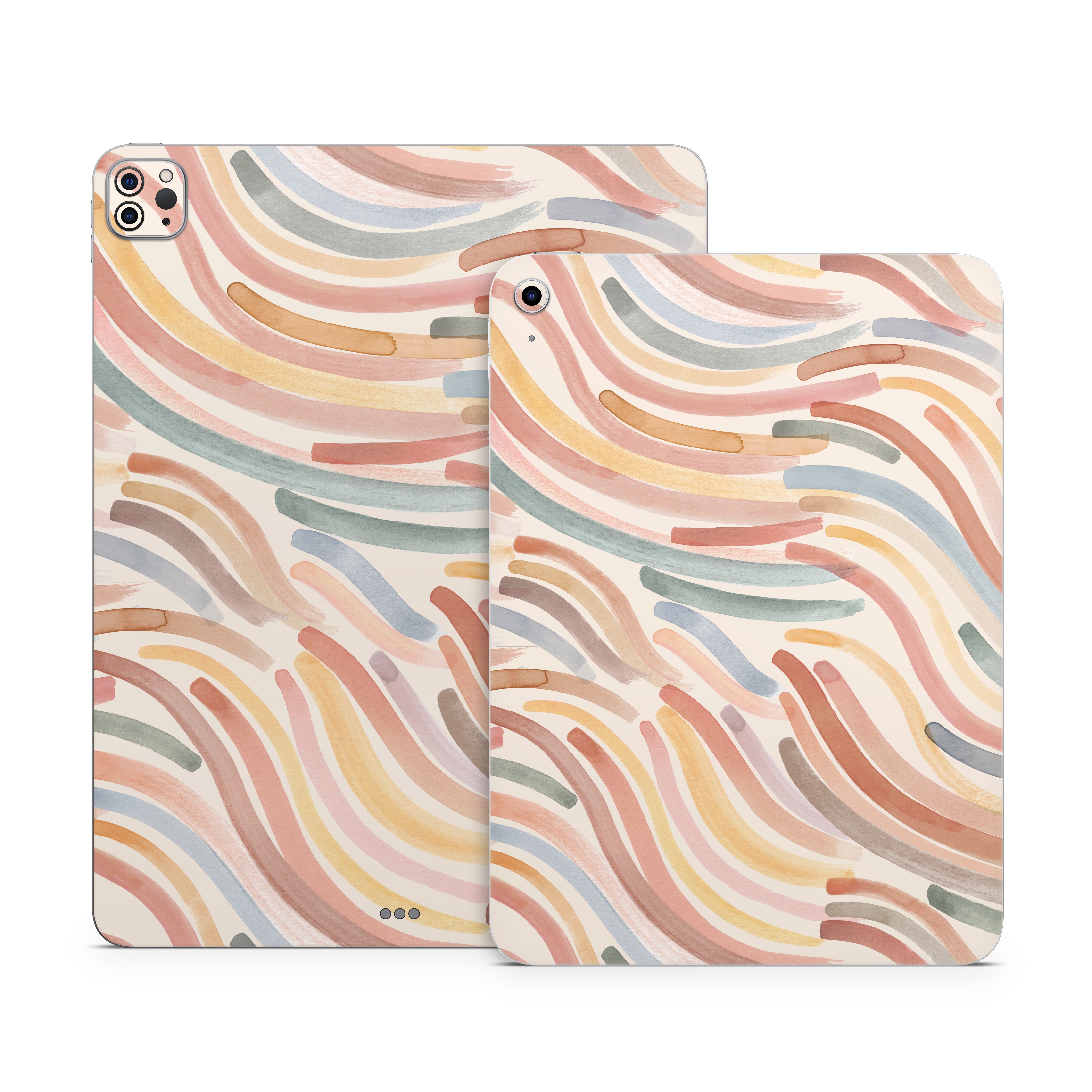 Terracotta Brushstroke Waves - Apple iPad Skin