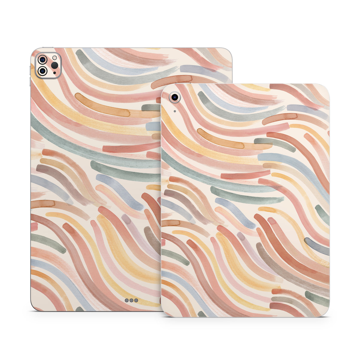 Terracotta Brushstroke Waves - Apple iPad Skin