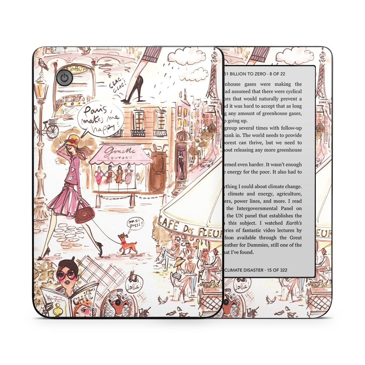 Paris Makes Me Happy - Kobo Clara 2E Skin