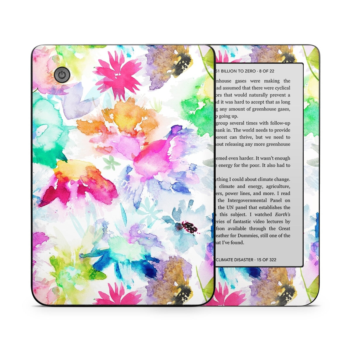 Watercolor Spring Memories - Kobo Clara 2E Skin