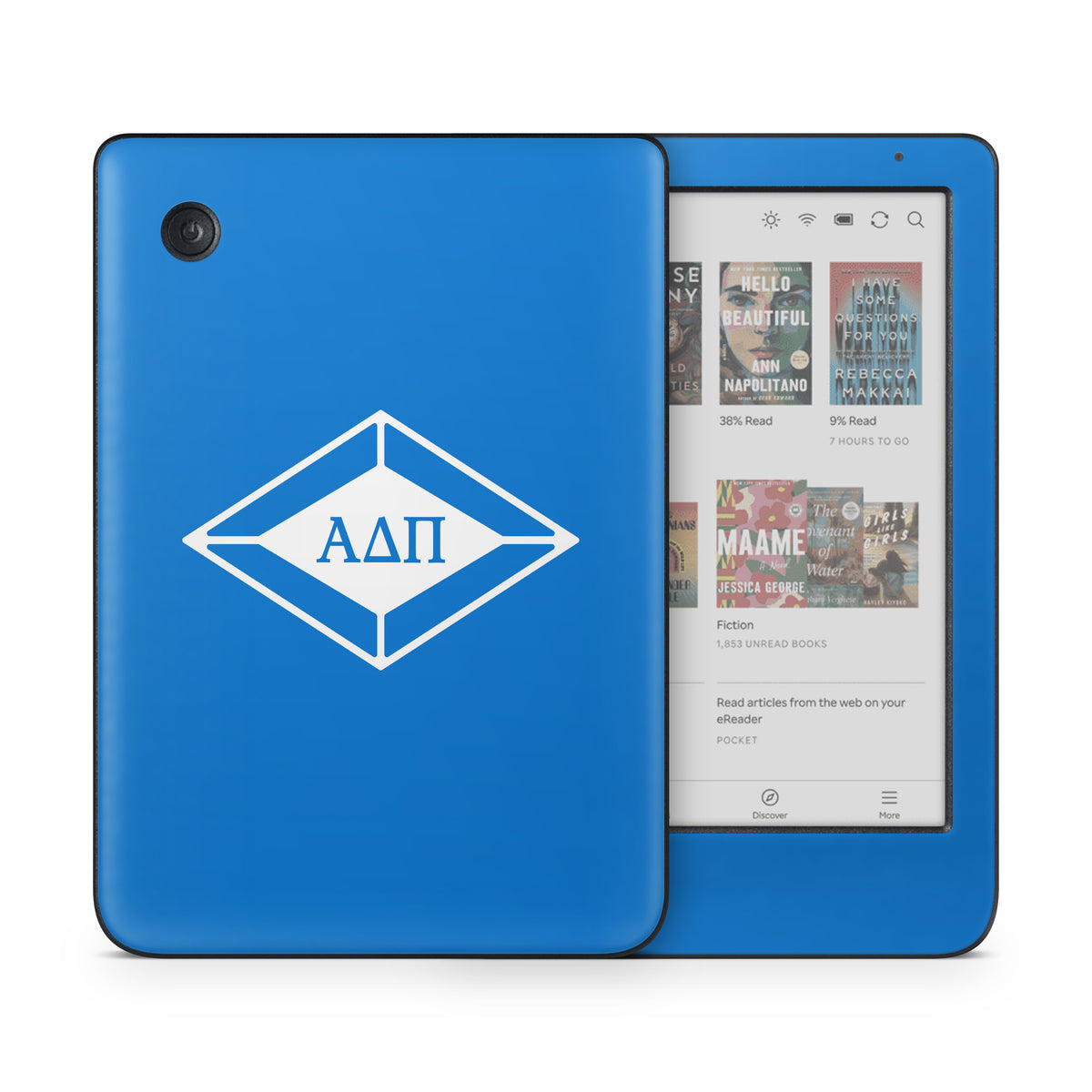 Alpha Delta Pi Diamond Letters Azure - Kobo Clara Colour Skin