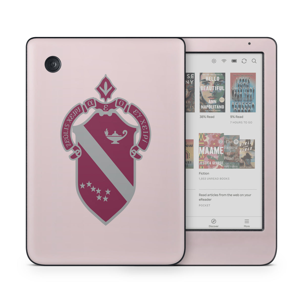 Alpha Phi Crest Ivory - Kobo Clara Colour Skin