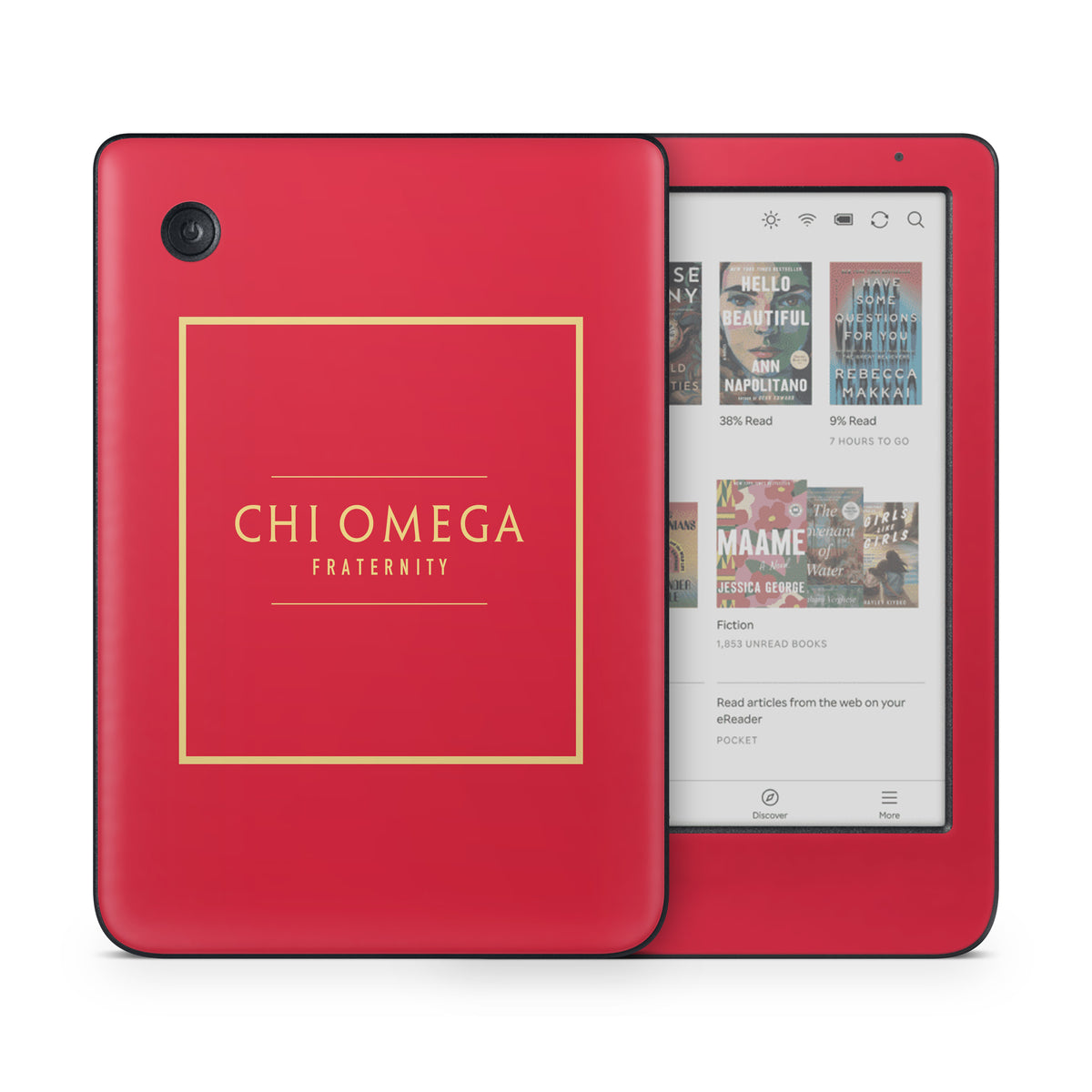 Chi Omega Fraternity Cardinal with Border - Kobo Clara Colour Skin