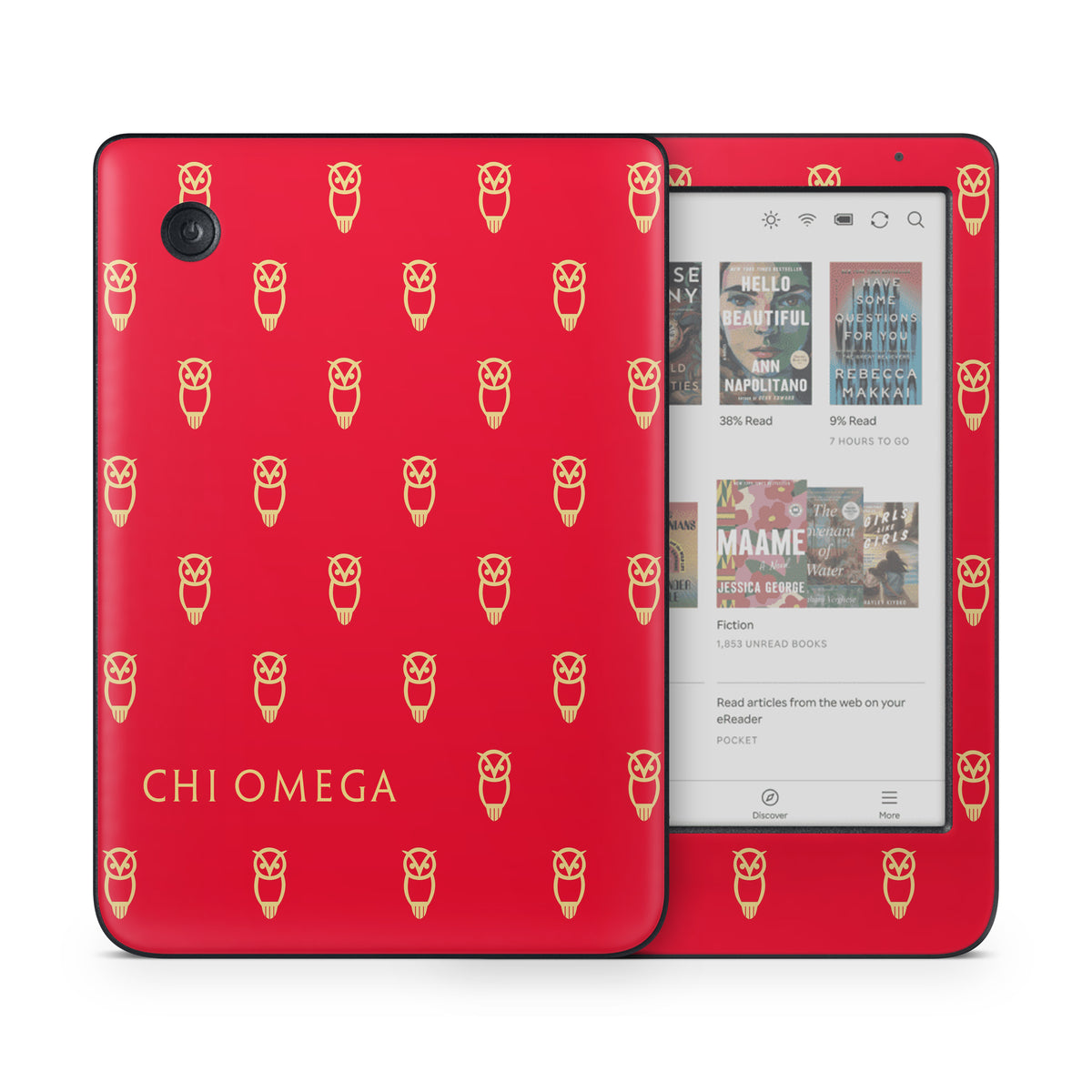 Chi Omega Owl Pattern - Kobo Clara Colour Skin