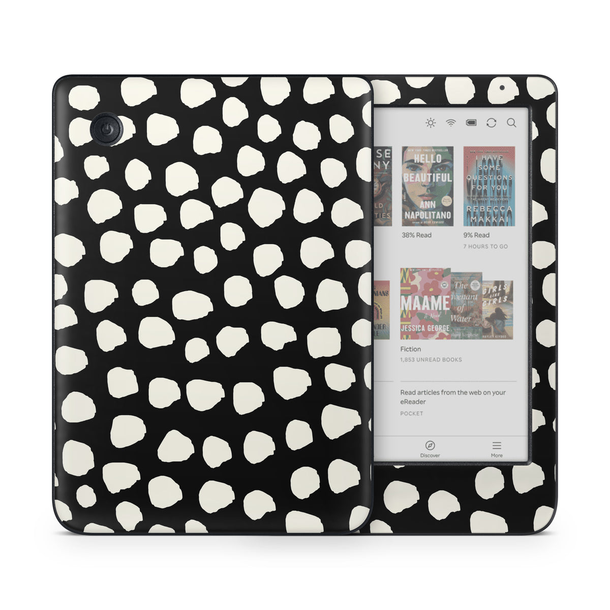 Inky Spots Black - Kobo Clara Colour Skin