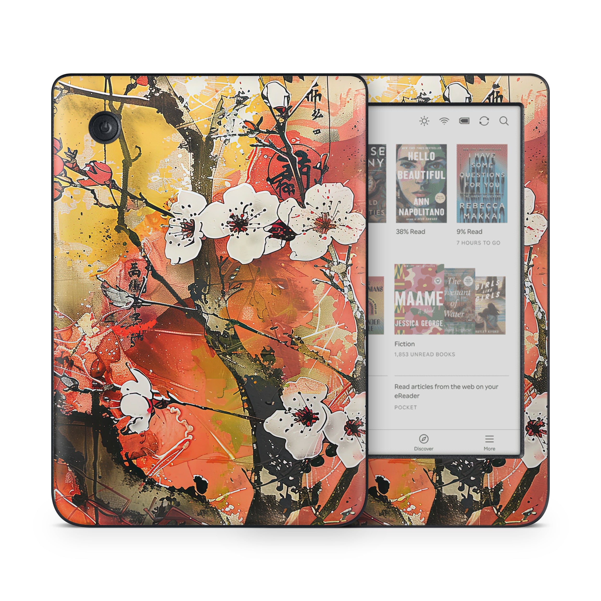 Japanese Blossoms - Kobo Clara Colour Skin