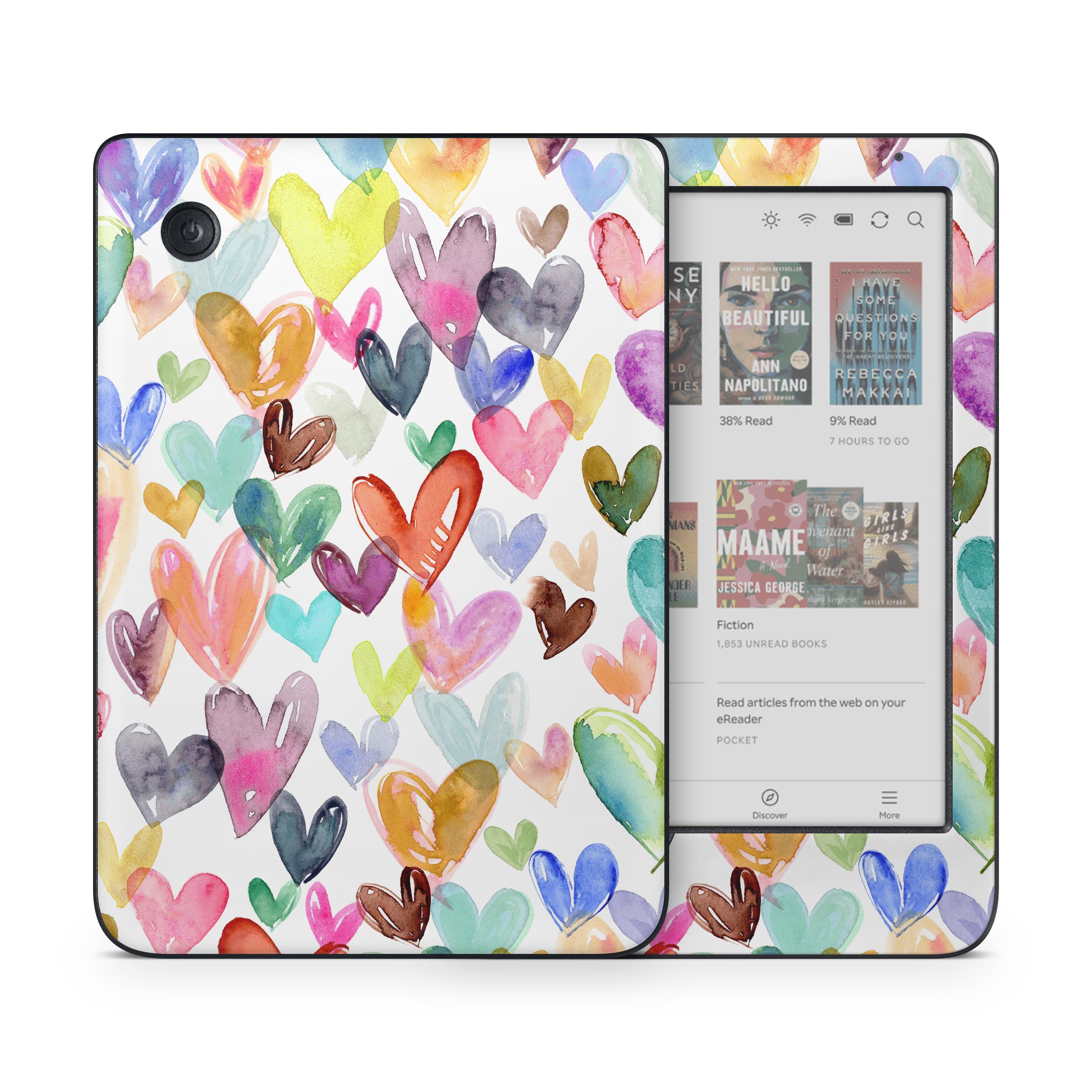Juvi Hearts - Kobo Clara Colour Skin