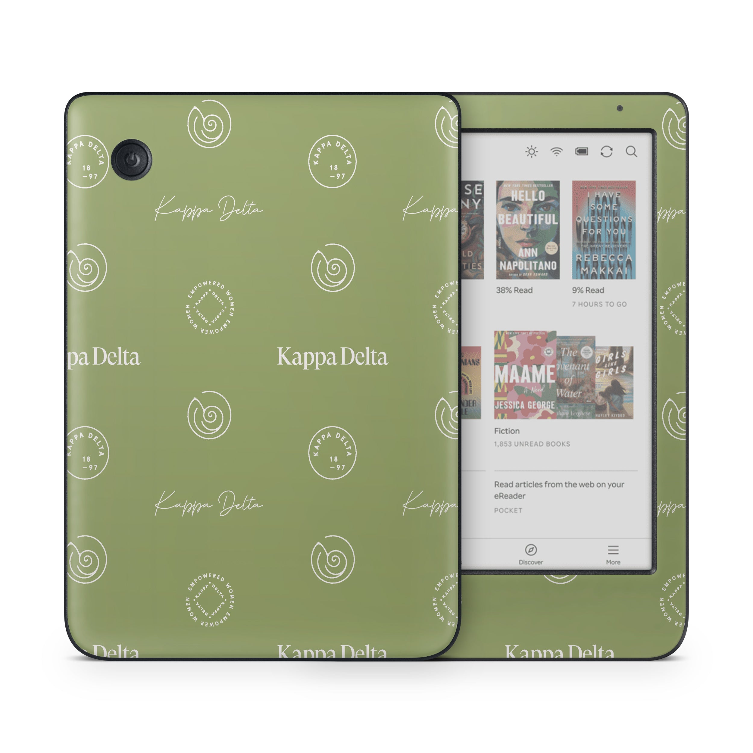 Kappa Delta Pattern - Kobo Clara Colour Skin