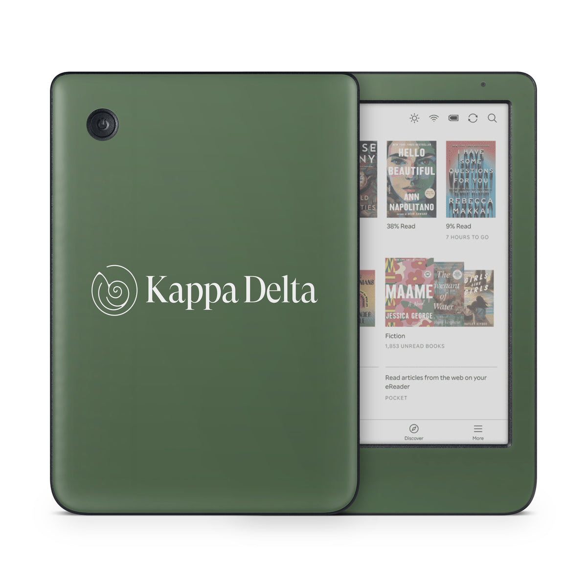 Kappa Delta Secondary Logo Dark Olive - Kobo Clara Colour Skin