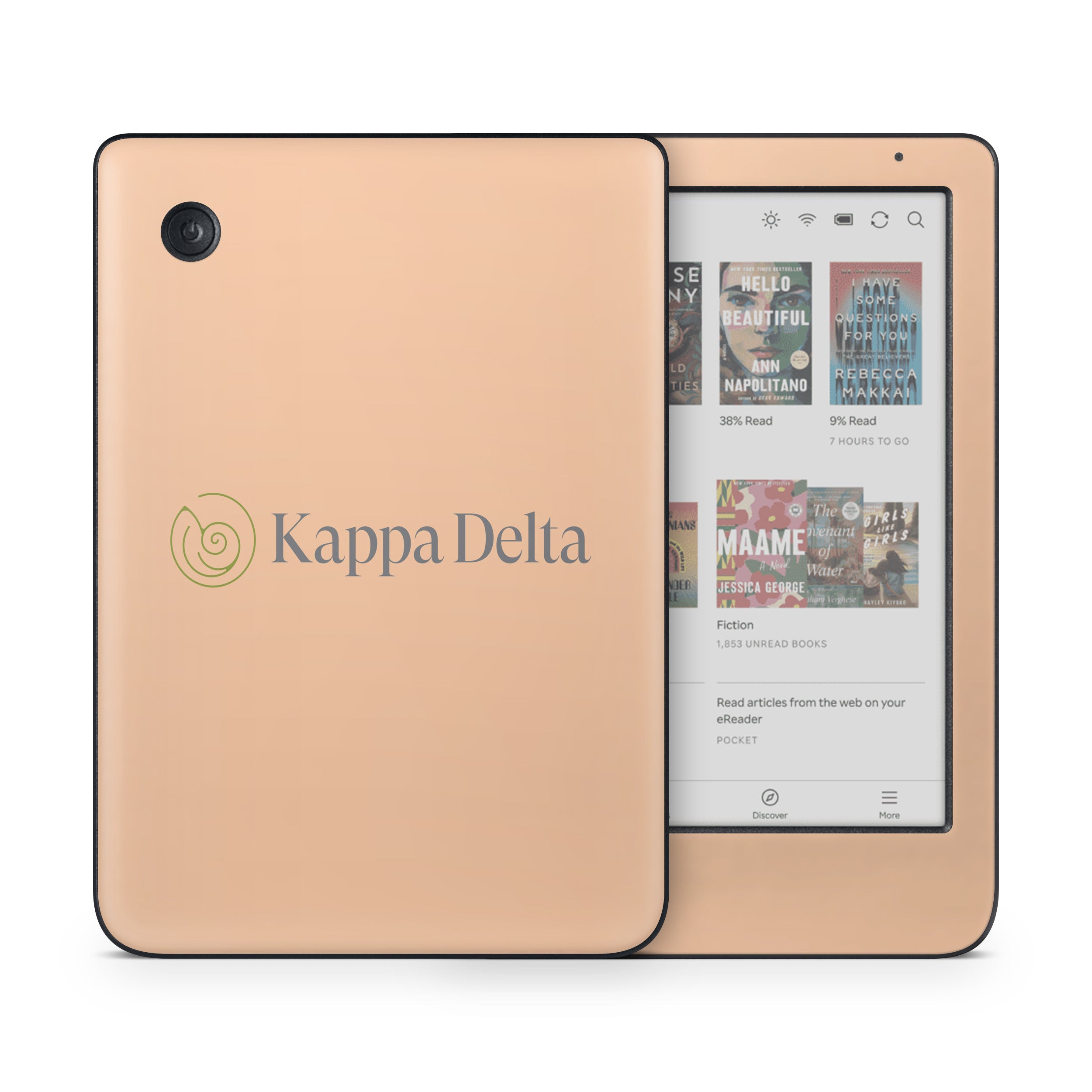 Kappa Delta Secondary Logo Empowered Peach - Kobo Clara Colour Skin