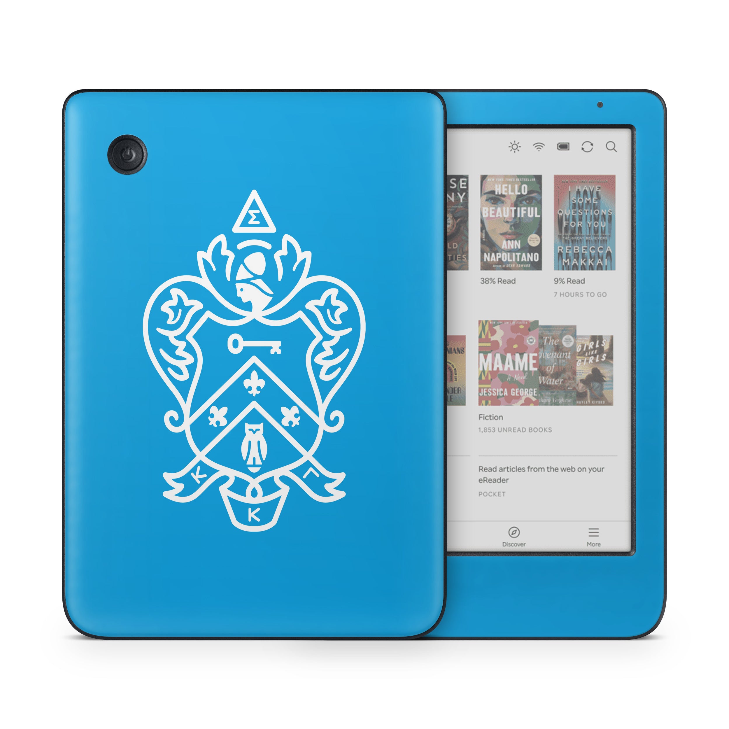Kappa Kappa Gamma Coat of Arms Gamma Blue - Kobo Clara Colour Skin