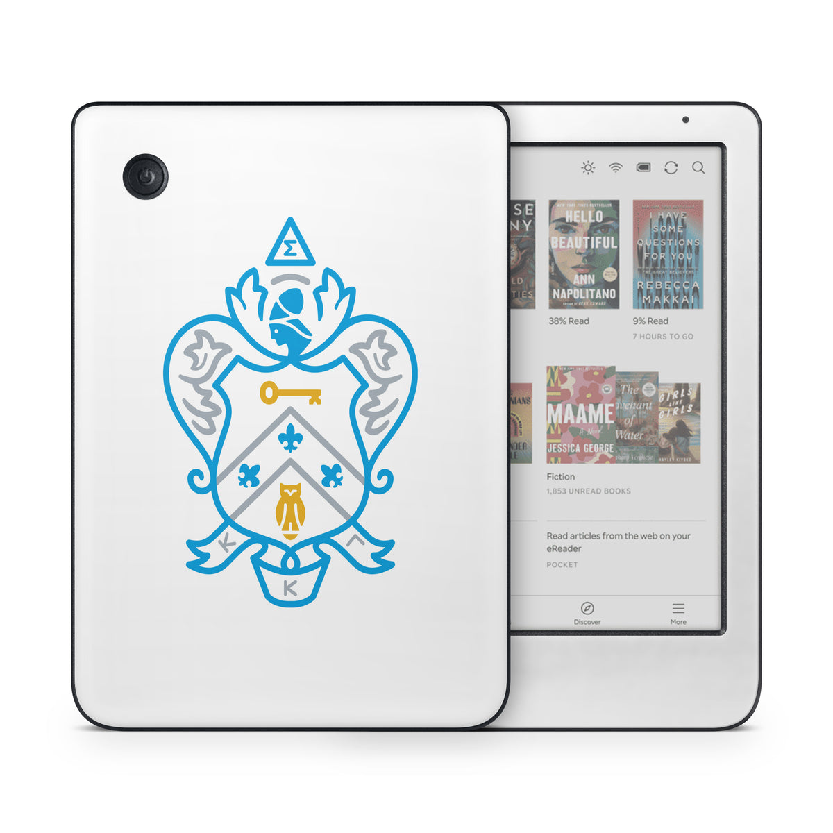 Kappa Kappa Gamma Coat of Arms White - Kobo Clara Colour Skin
