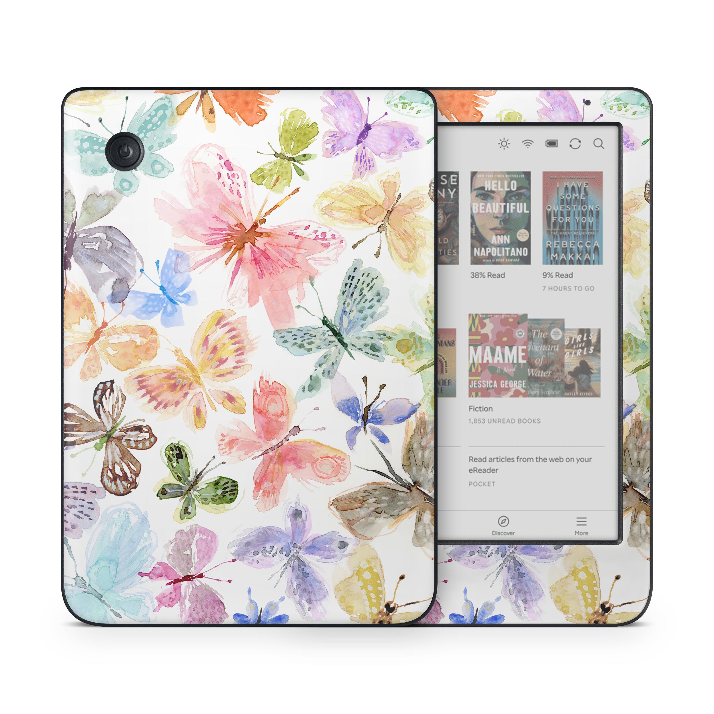 Pastel Butterflies - Kobo Clara Colour Skin