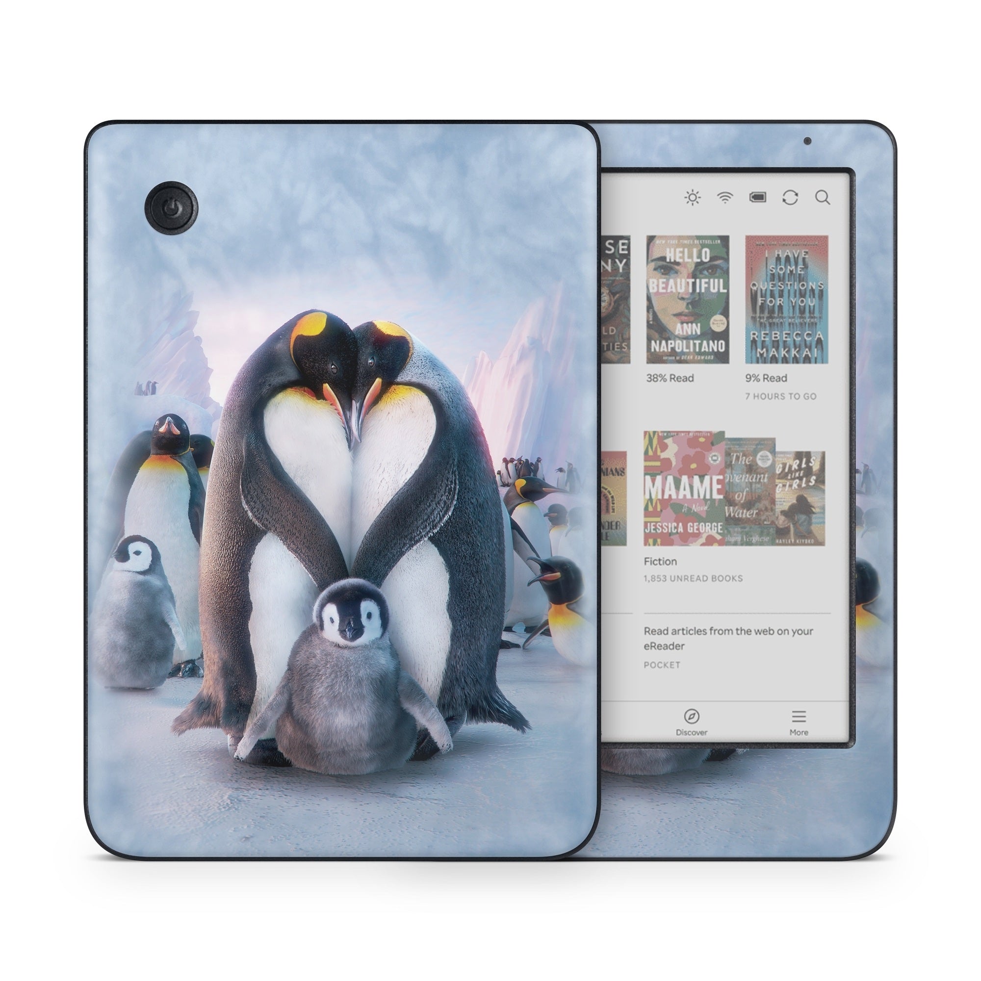 Penguin Heart - Kobo Clara Colour Skin