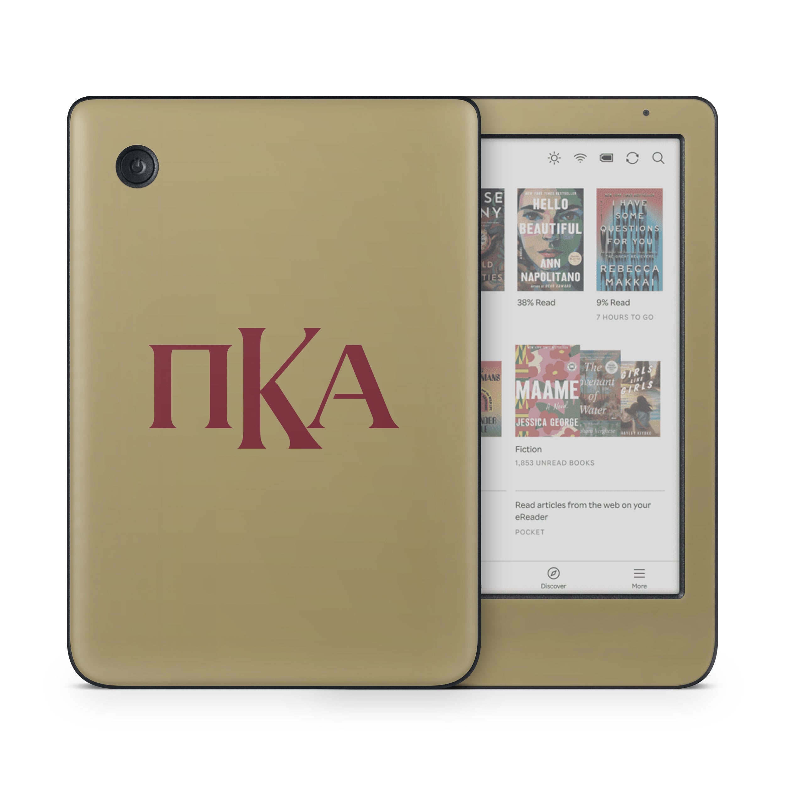 Pi Kappa Alpha Greek Letters Gold - Kobo Clara Colour Skin