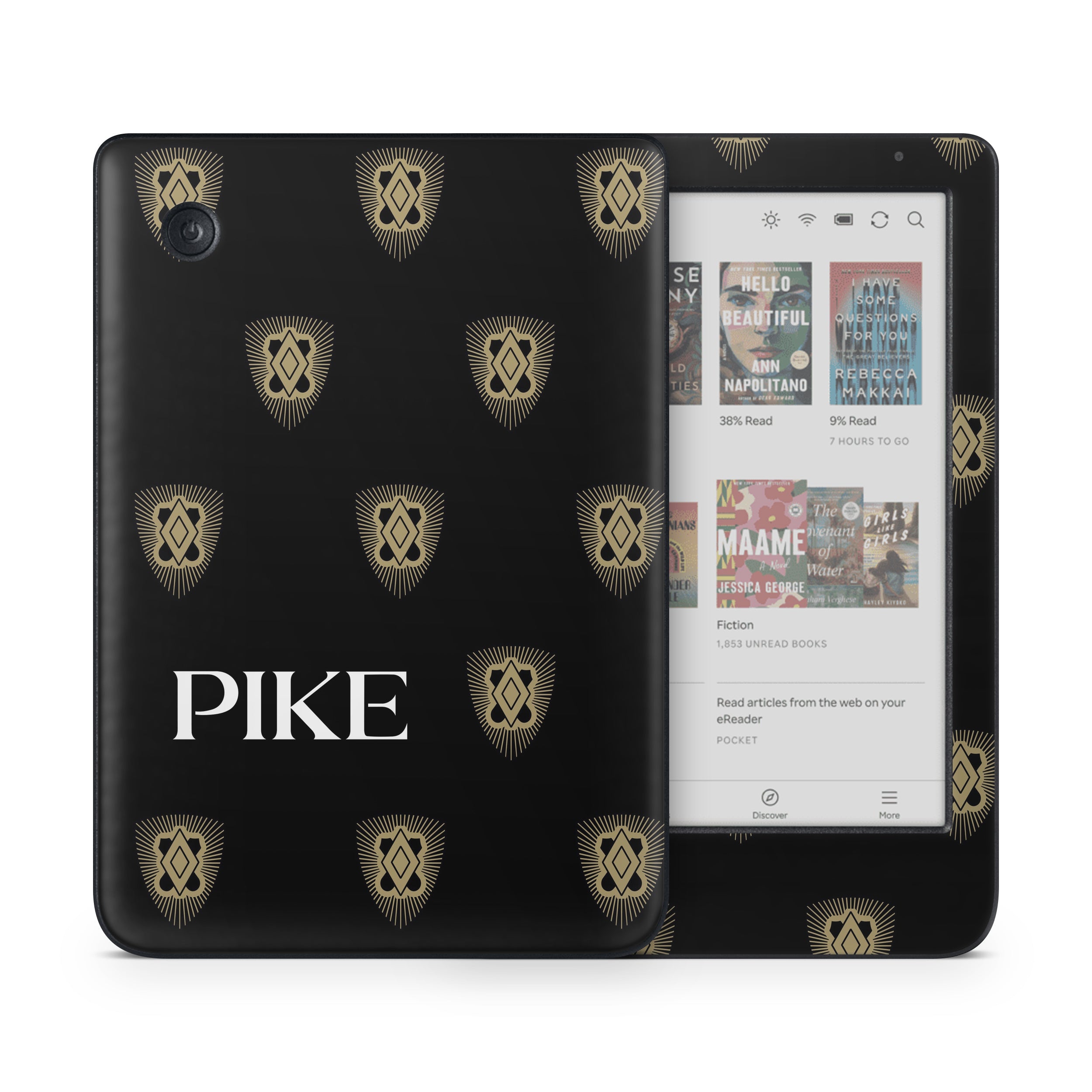 Pi Kappa Alpha PIKE Shield Pattern Black - Kobo Clara Colour Skin