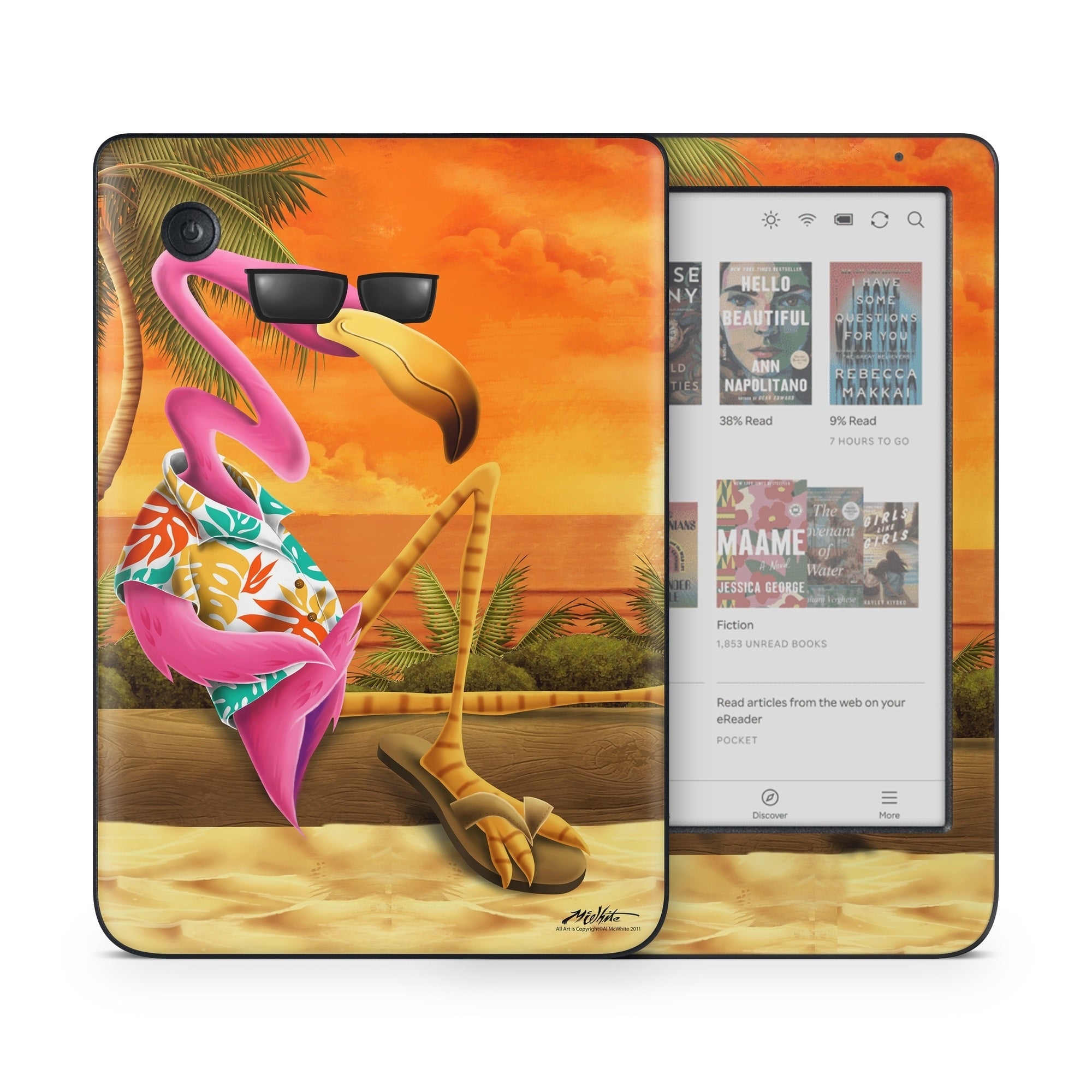 Sunset Flamingo - Kobo Clara Colour Skin
