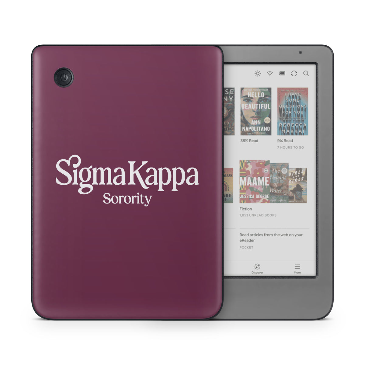Sigma Kappa Sorority Logo Dove Love on Mary Maroon - Kobo Clara Colour Skin