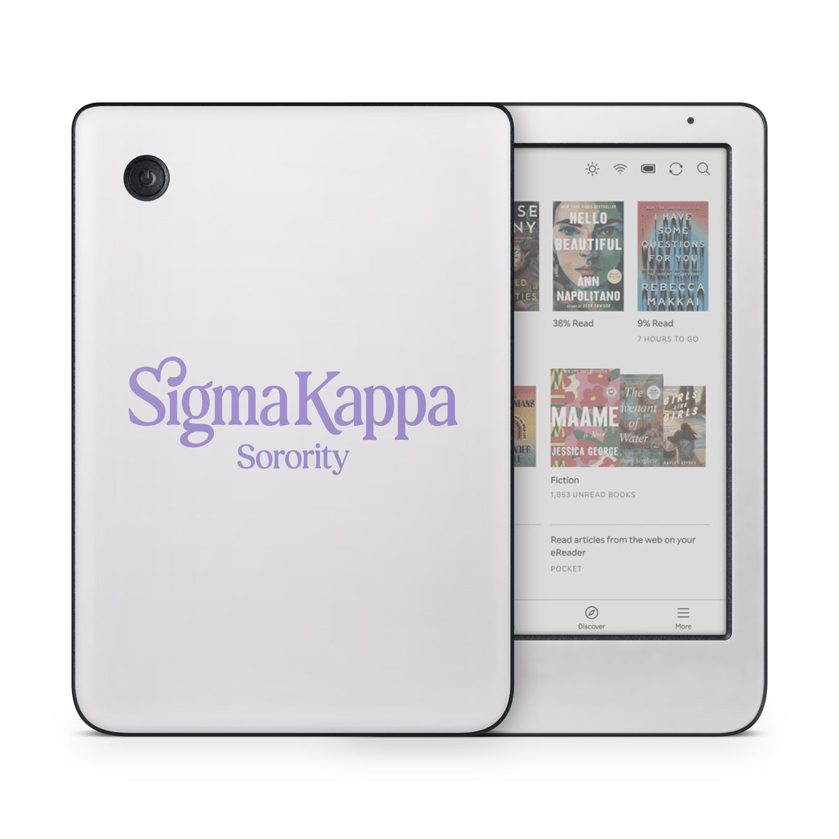 Sigma Kappa Sorority Logo Legacy Lavender on Dove Love - Kobo Clara Colour Skin