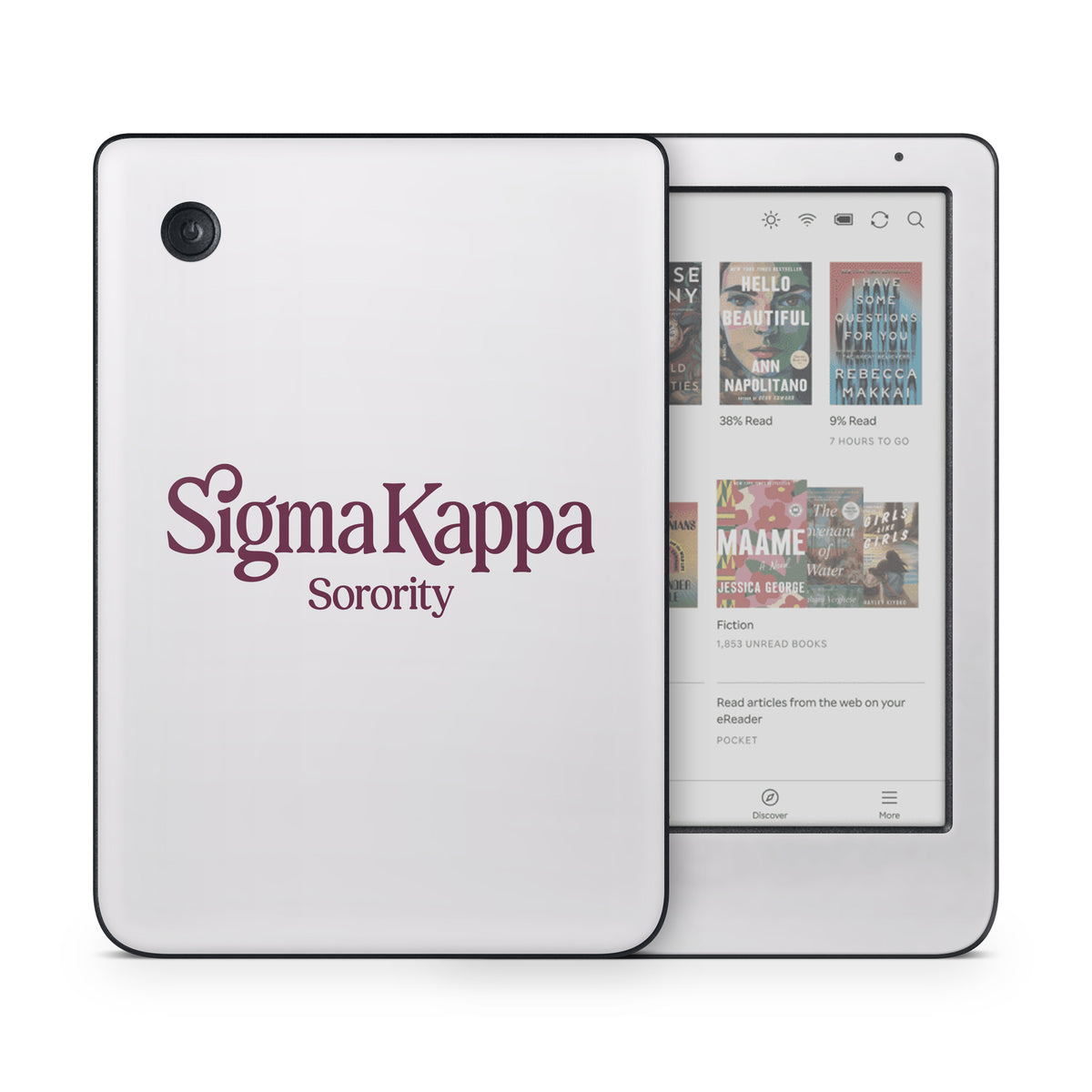 Sigma Kappa Sorority Logo Mary Maroon on Dove Love - Kobo Clara Colour Skin